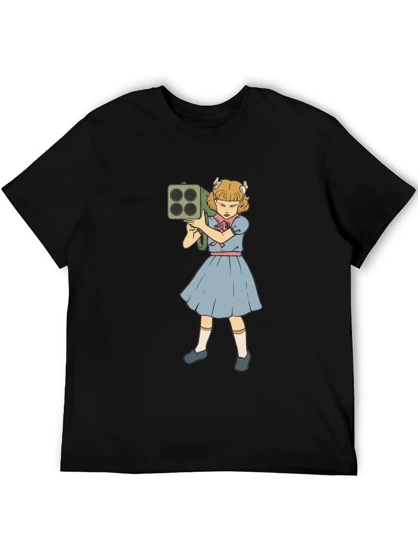 Rocket Launcher Girl - Clementine - Punk Goth Horr Breathable Soft Cotton T-Shirt – Timeless Casual Look