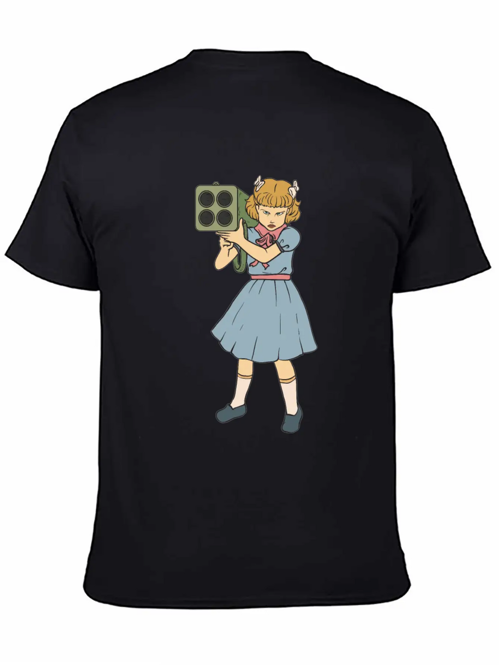 Rocket Launcher Girl - Clementine - Punk Goth Horr Breathable Soft Cotton T-Shirt – Timeless Casual Look
