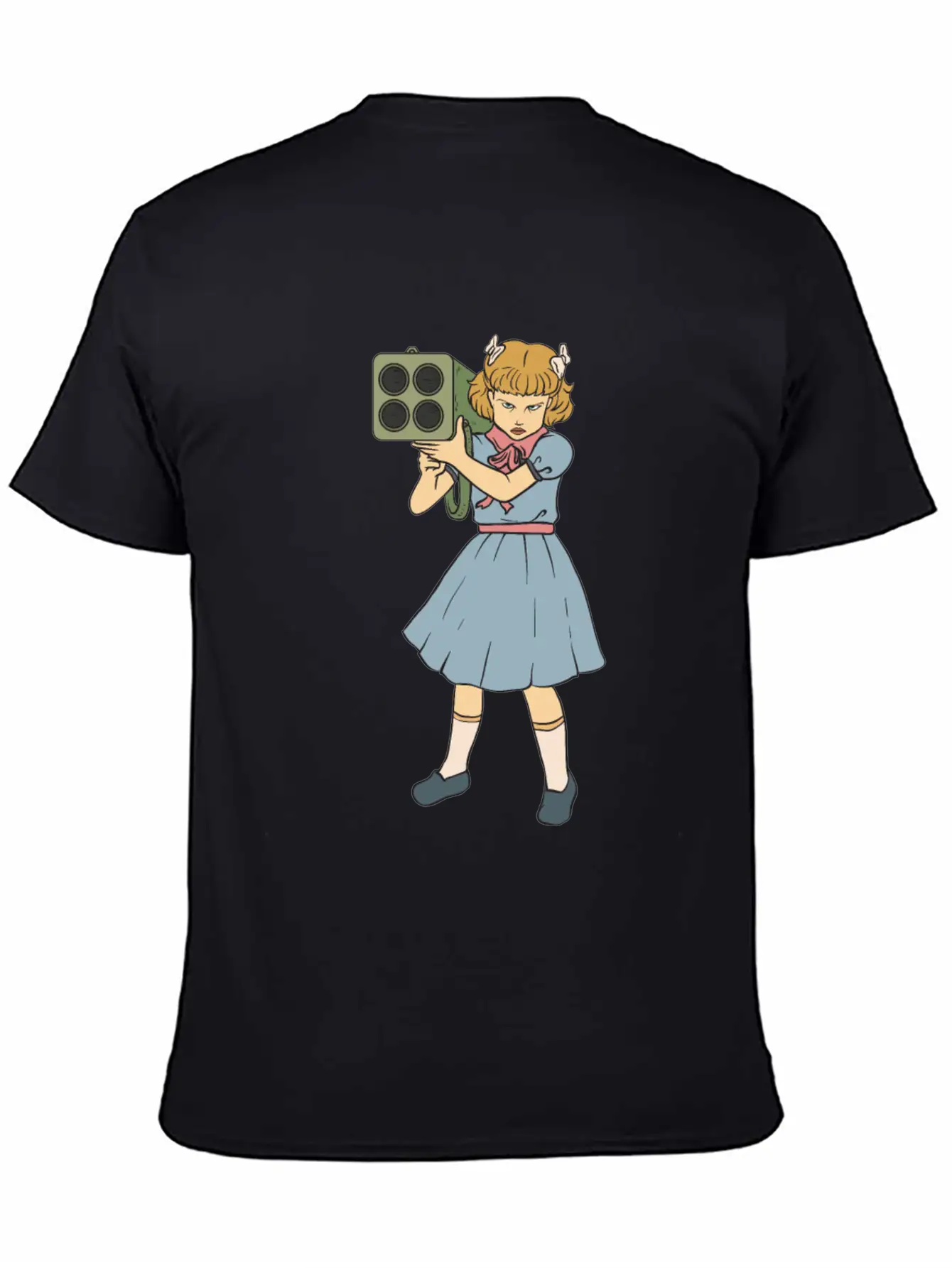 Rocket Launcher Girl - Clementine - Punk Goth Horr Breathable Soft Cotton T-Shirt – Timeless Casual Look