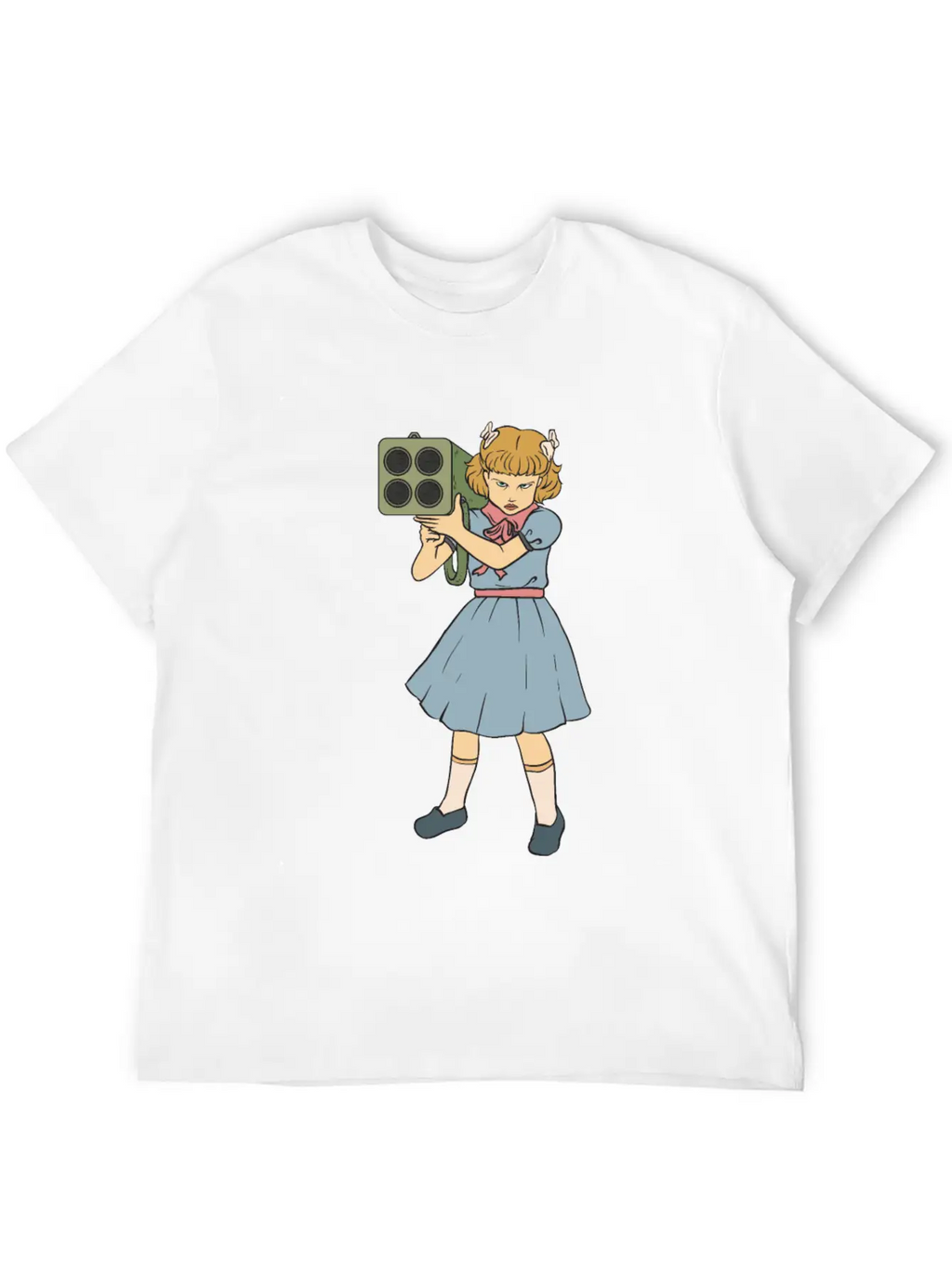 Rocket Launcher Girl - Clementine - Punk Goth Horr Breathable Soft Cotton T-Shirt – Timeless Casual Look