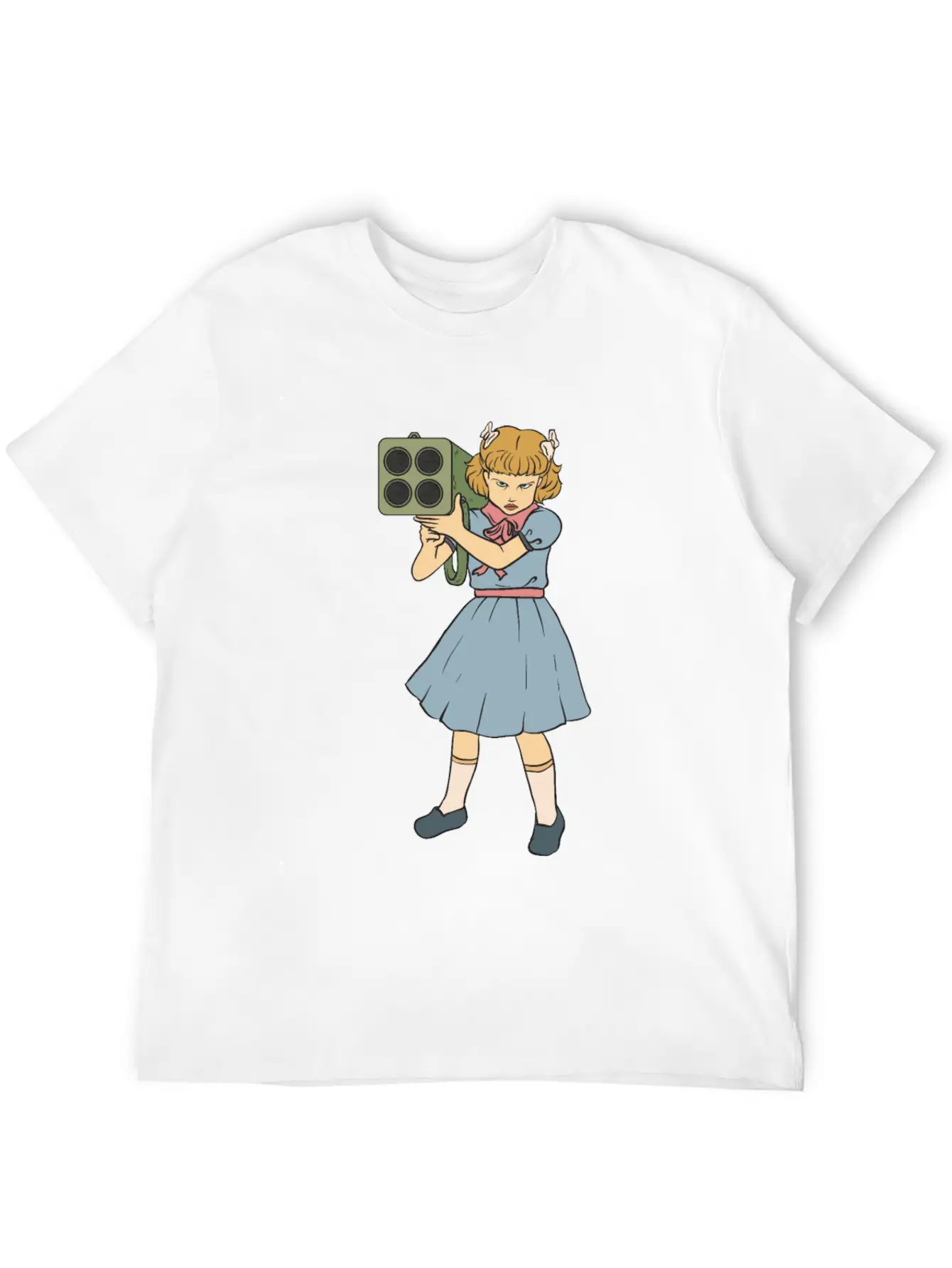 Rocket Launcher Girl - Clementine - Punk Goth Horr Breathable Soft Cotton T-Shirt – Timeless Casual Look