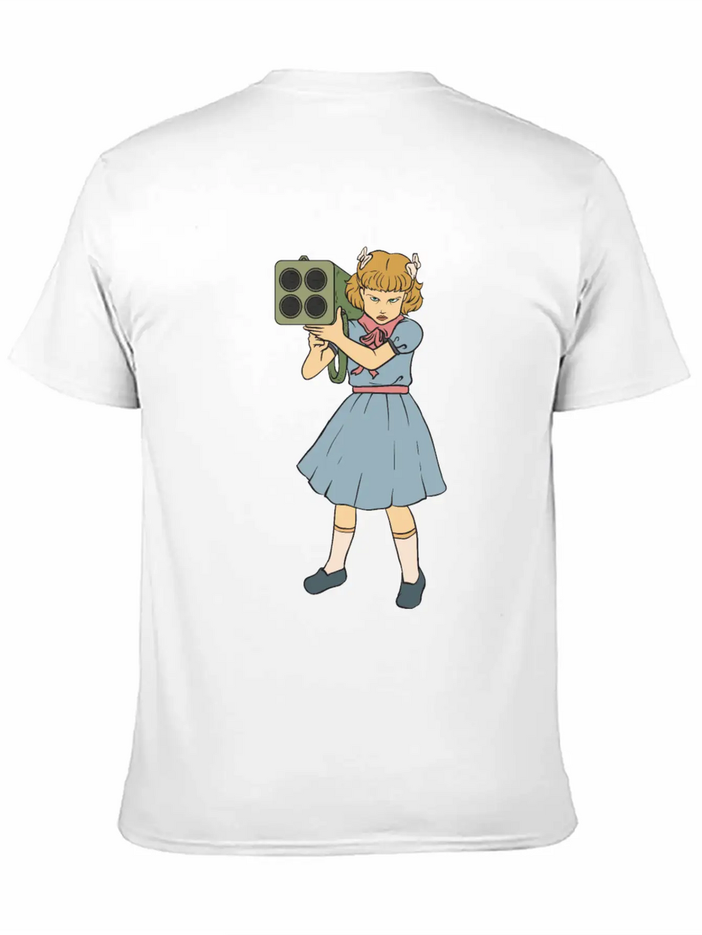 Rocket Launcher Girl - Clementine - Punk Goth Horr Breathable Soft Cotton T-Shirt – Timeless Casual Look