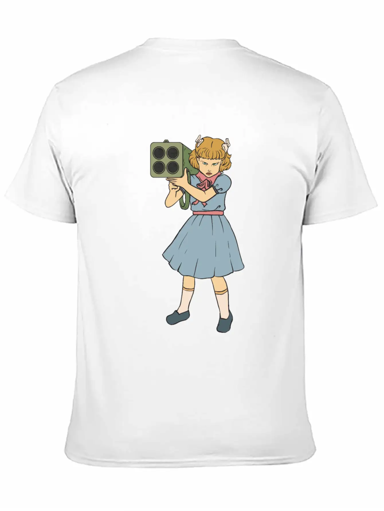 Rocket Launcher Girl - Clementine - Punk Goth Horr Breathable Soft Cotton T-Shirt – Timeless Casual Look