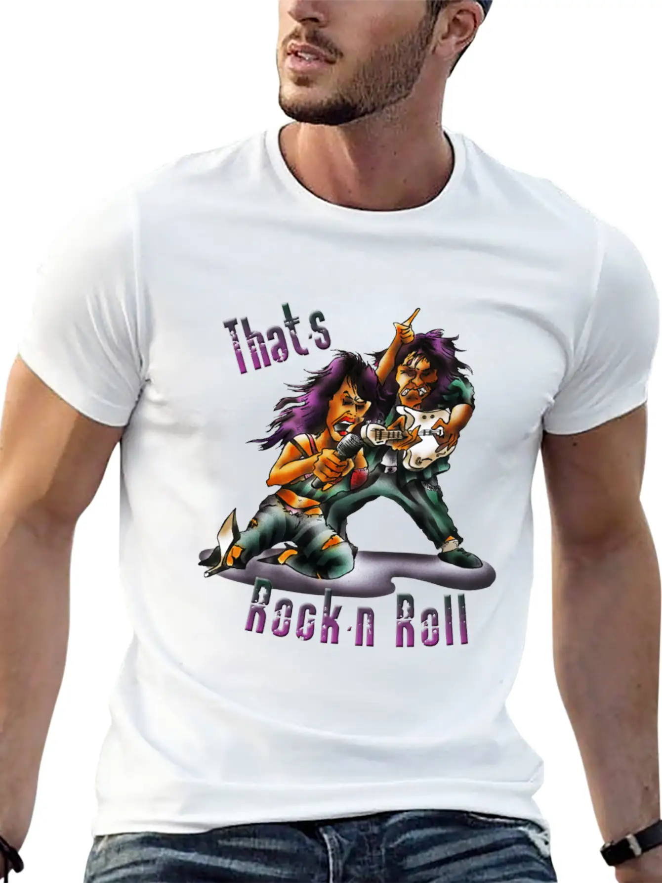 Rock'n'roll Stylish Everyday T-Shirt – Unisex Basic Cotton Tee
