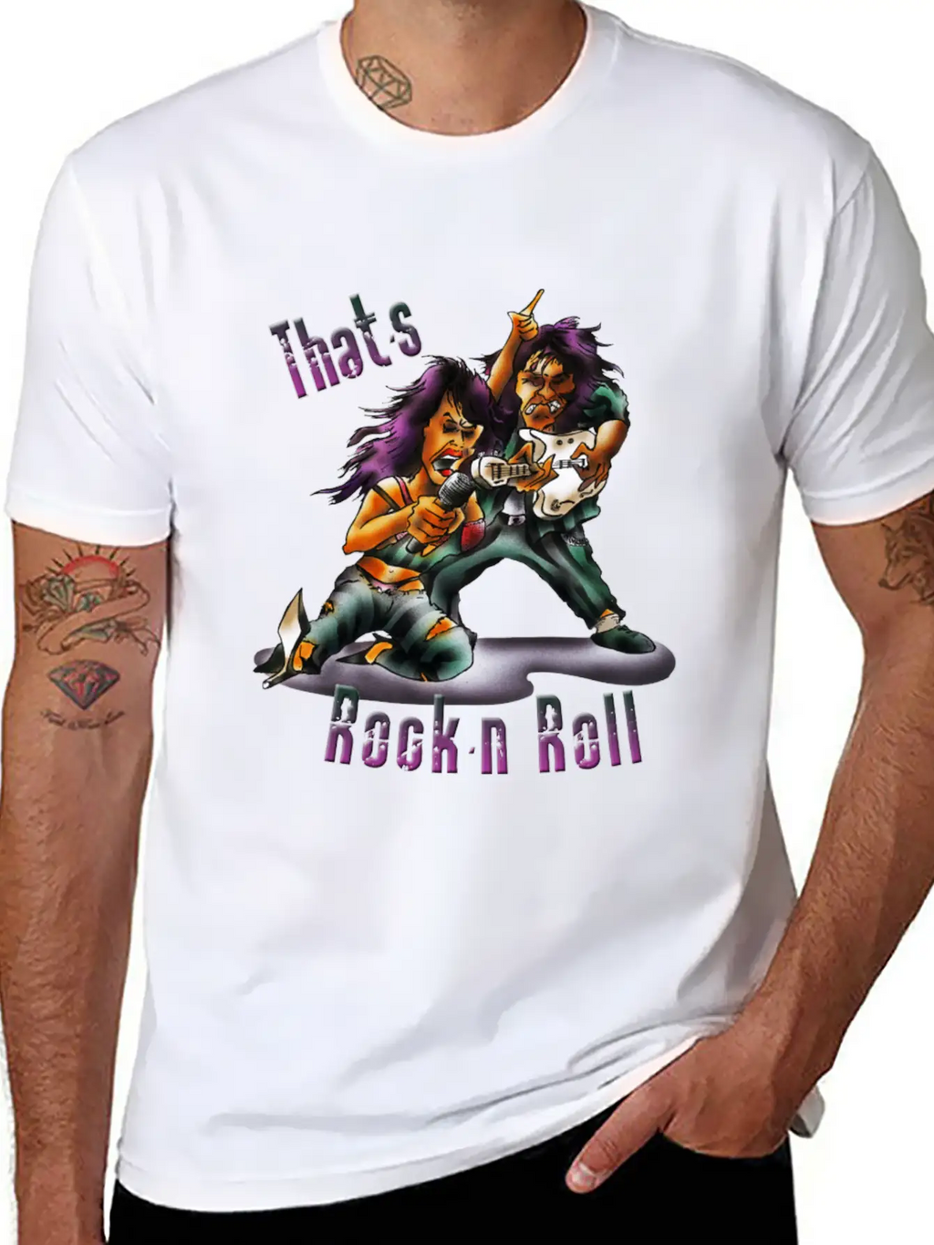 Rock'n'roll Stylish Everyday T-Shirt – Unisex Basic Cotton Tee