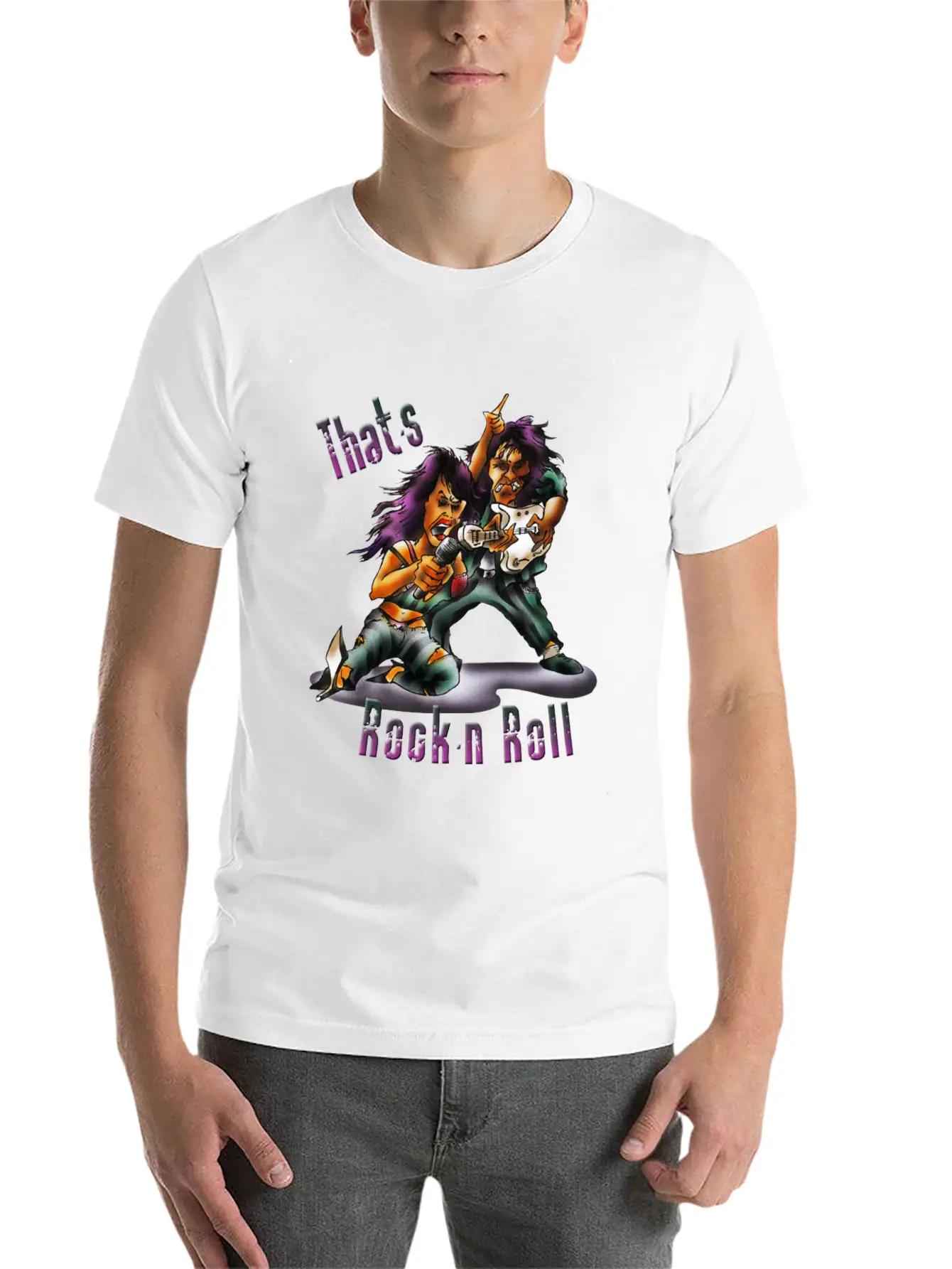 Rock'n'roll Timeless Short Sleeve Tee – Comfy And Minimalist Design