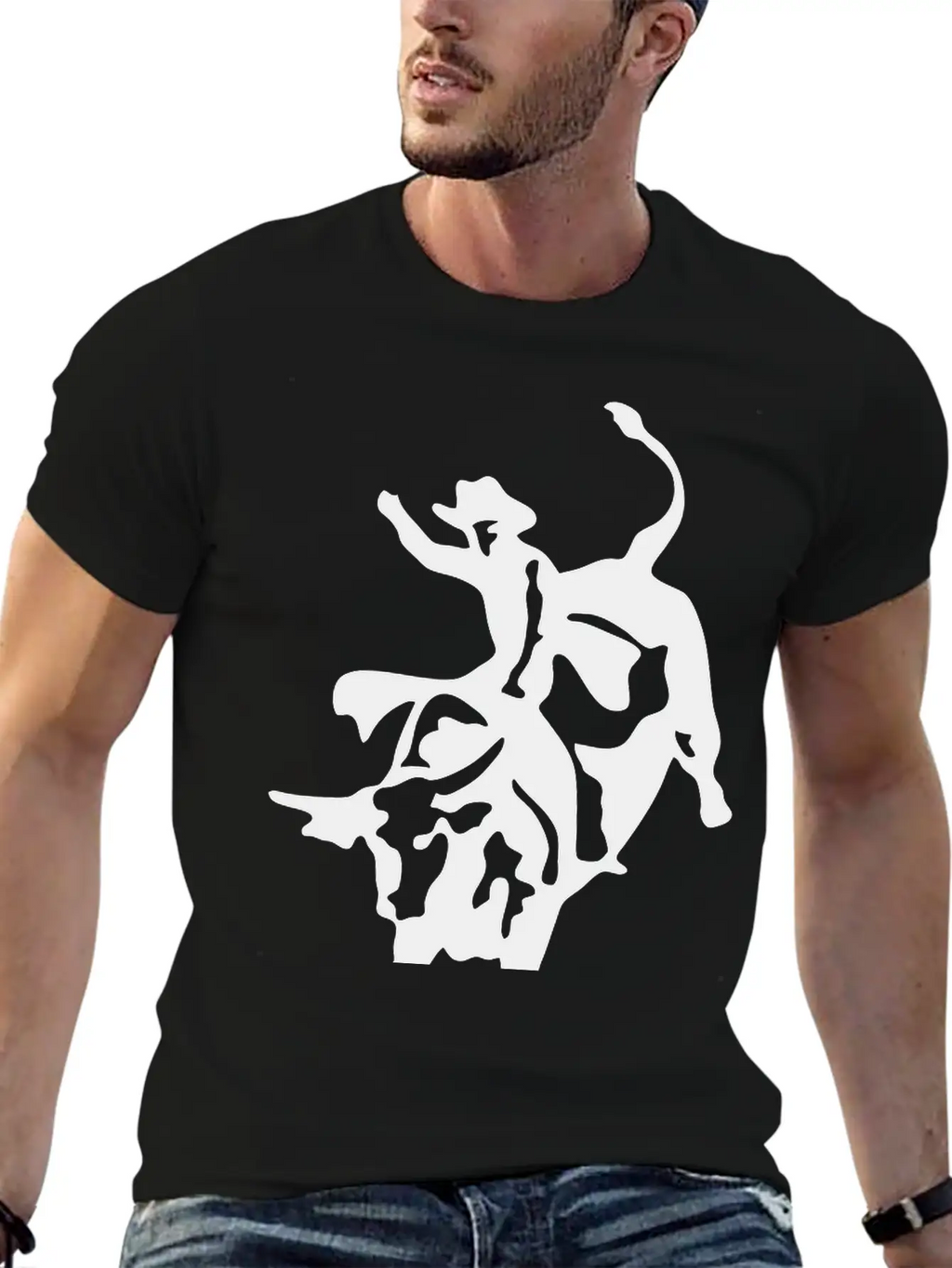 Rodeo Bull RIder Stylish Everyday T-Shirt – Unisex Basic Cotton Tee