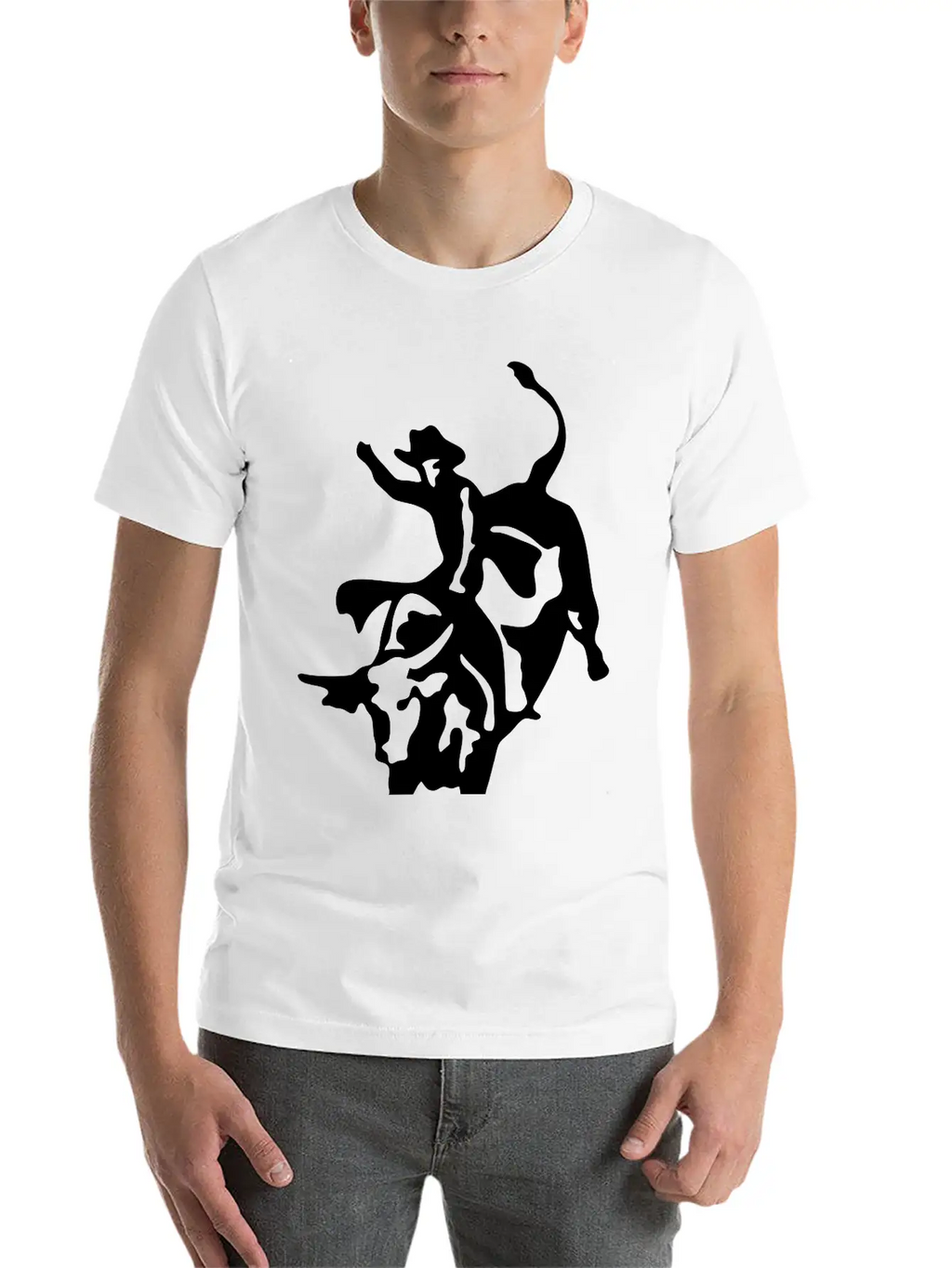 Rodeo Bull RIder Stylish Everyday T-Shirt – Unisex Basic Cotton Tee