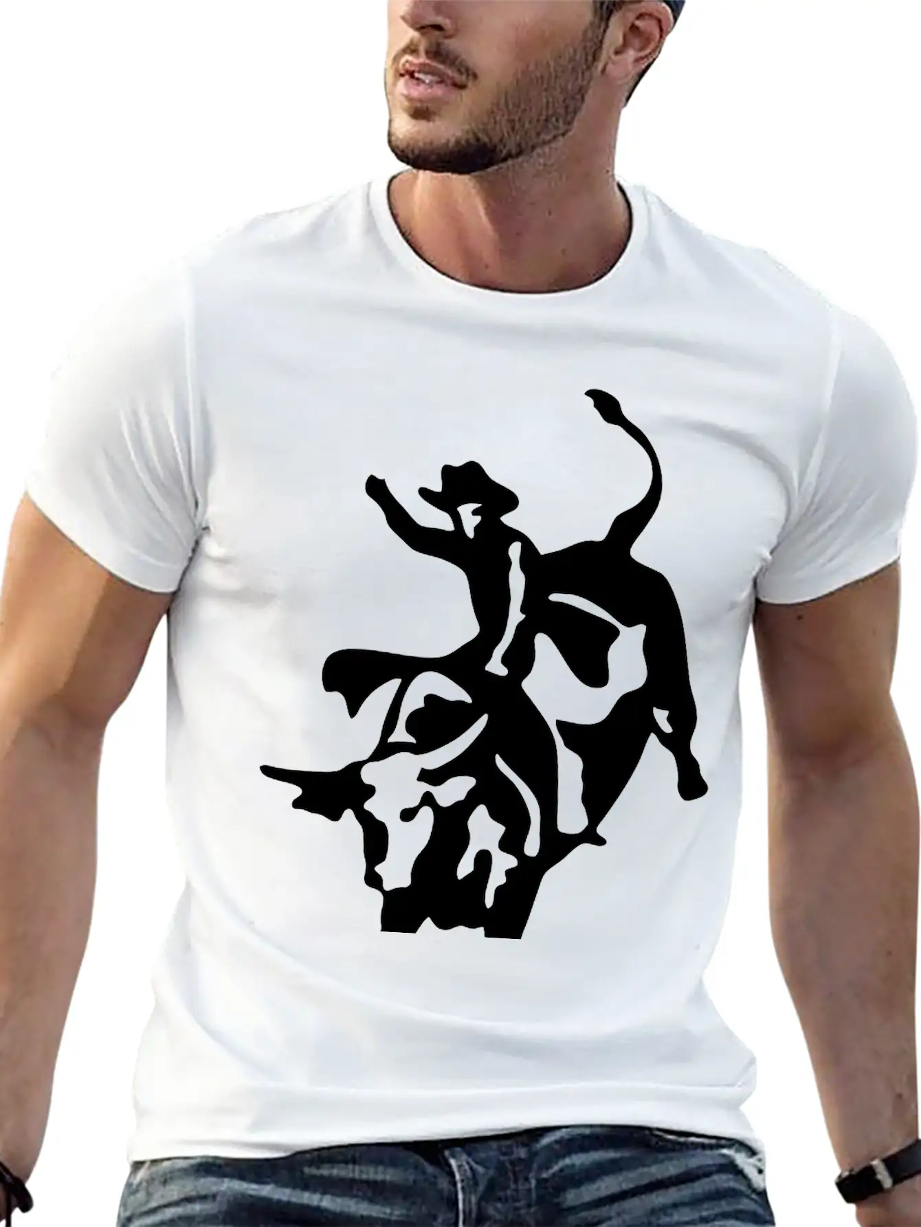Rodeo Bull RIder Stylish Everyday T-Shirt – Unisex Basic Cotton Tee