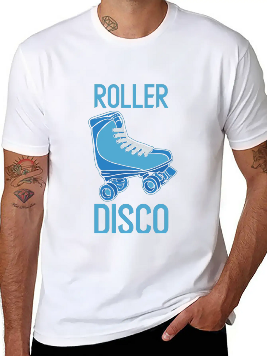 Roller Disco - Roller Skate Old School Nostalgia Basic Graphic T-Shirt – Daily Comfort In Soft Cotton