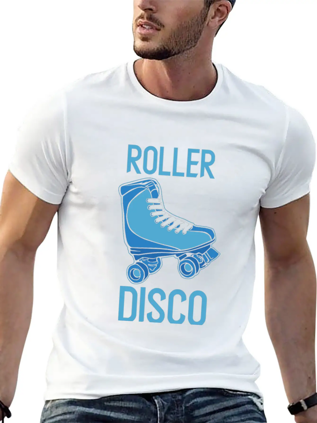 Roller Disco - Roller Skate Old School Nostalgia Basic Graphic T-Shirt – Daily Comfort In Soft Cotton