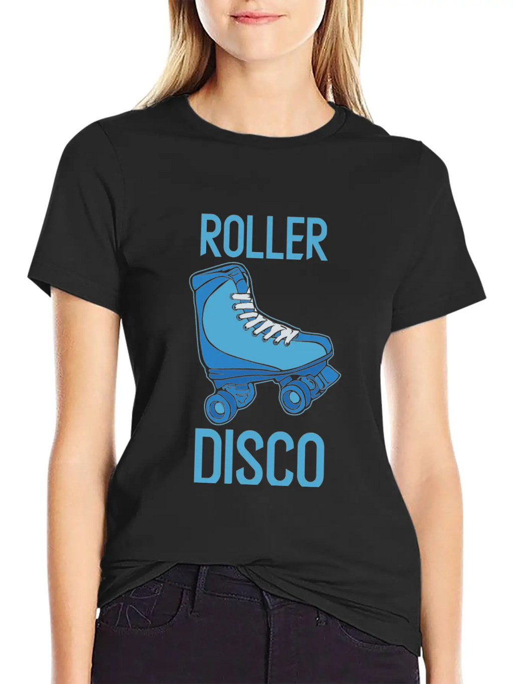 Roller Disco - Roller Skate Old School Nostalgia Basic Graphic T-Shirt – Daily Comfort In Soft Cotton