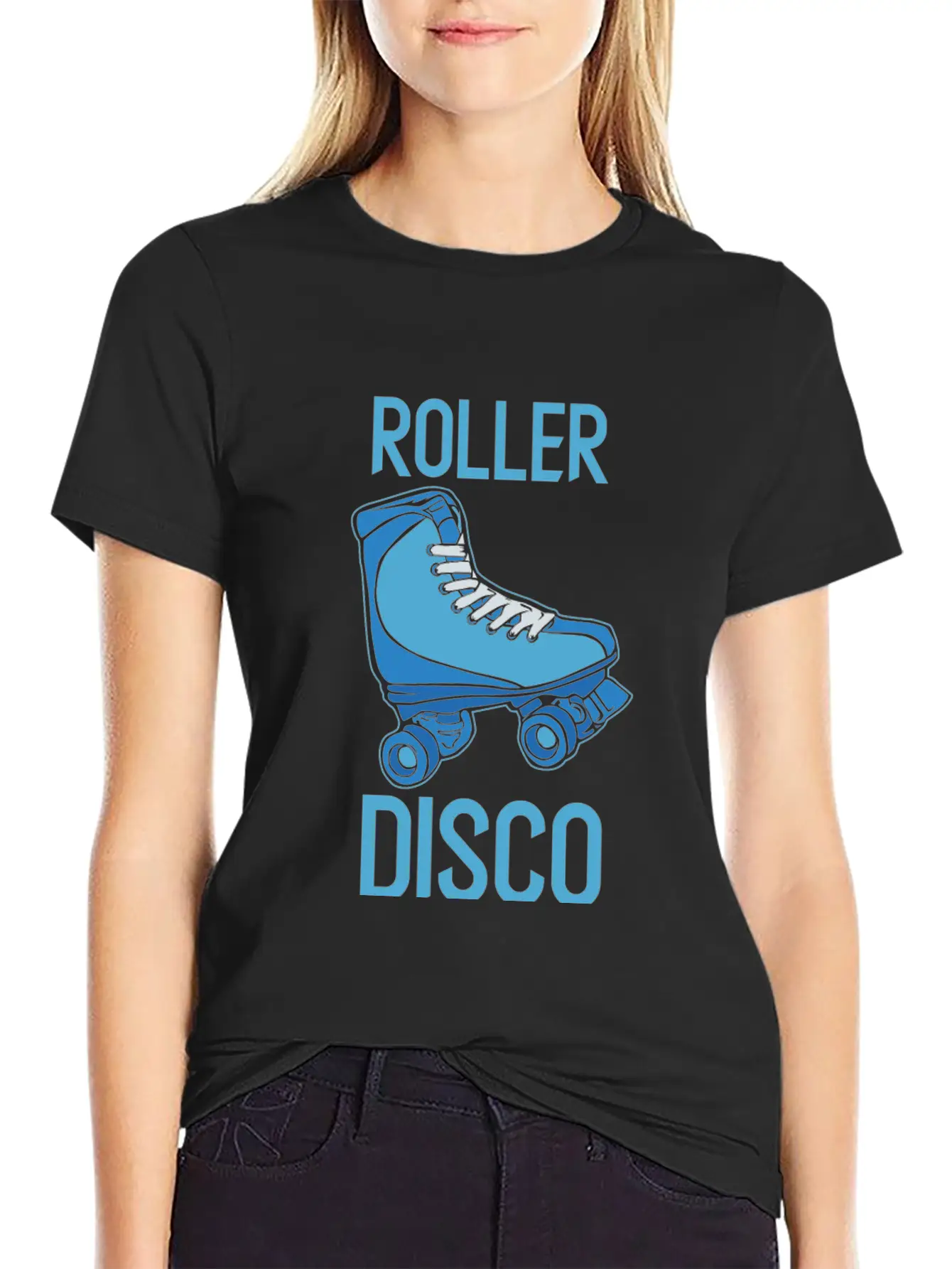 Roller Disco - Roller Skate Old School Nostalgia Basic Graphic T-Shirt – Daily Comfort In Soft Cotton