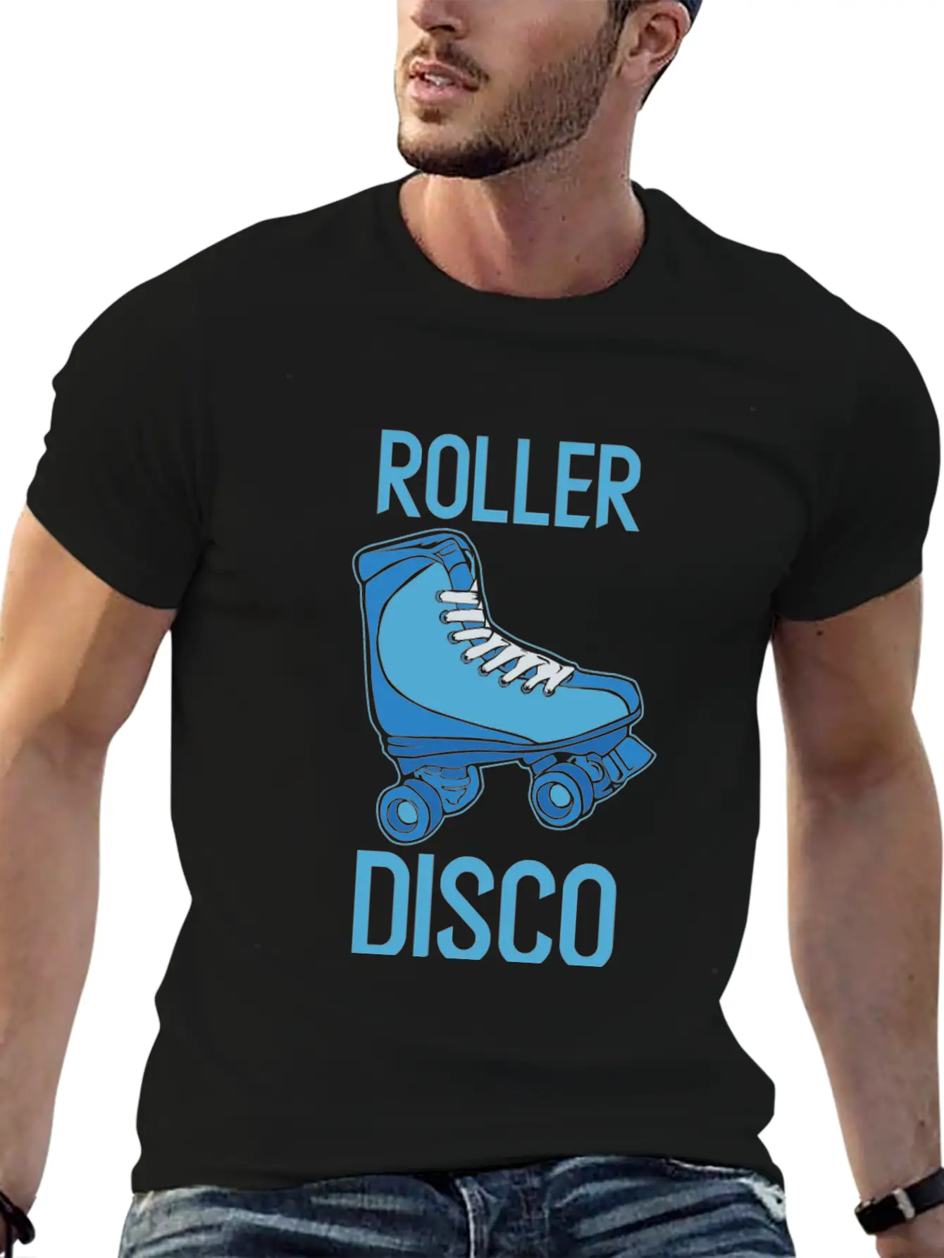 Roller Disco - Roller Skate Old School Nostalgia Basic Graphic T-Shirt – Daily Comfort In Soft Cotton