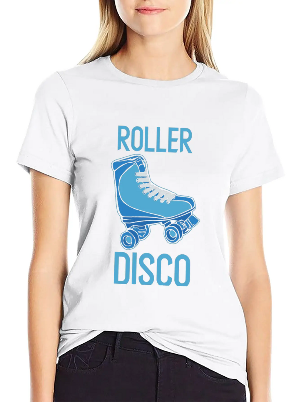 Roller Disco - Roller Skate Old School Nostalgia Basic Graphic T-Shirt – Daily Comfort In Soft Cotton