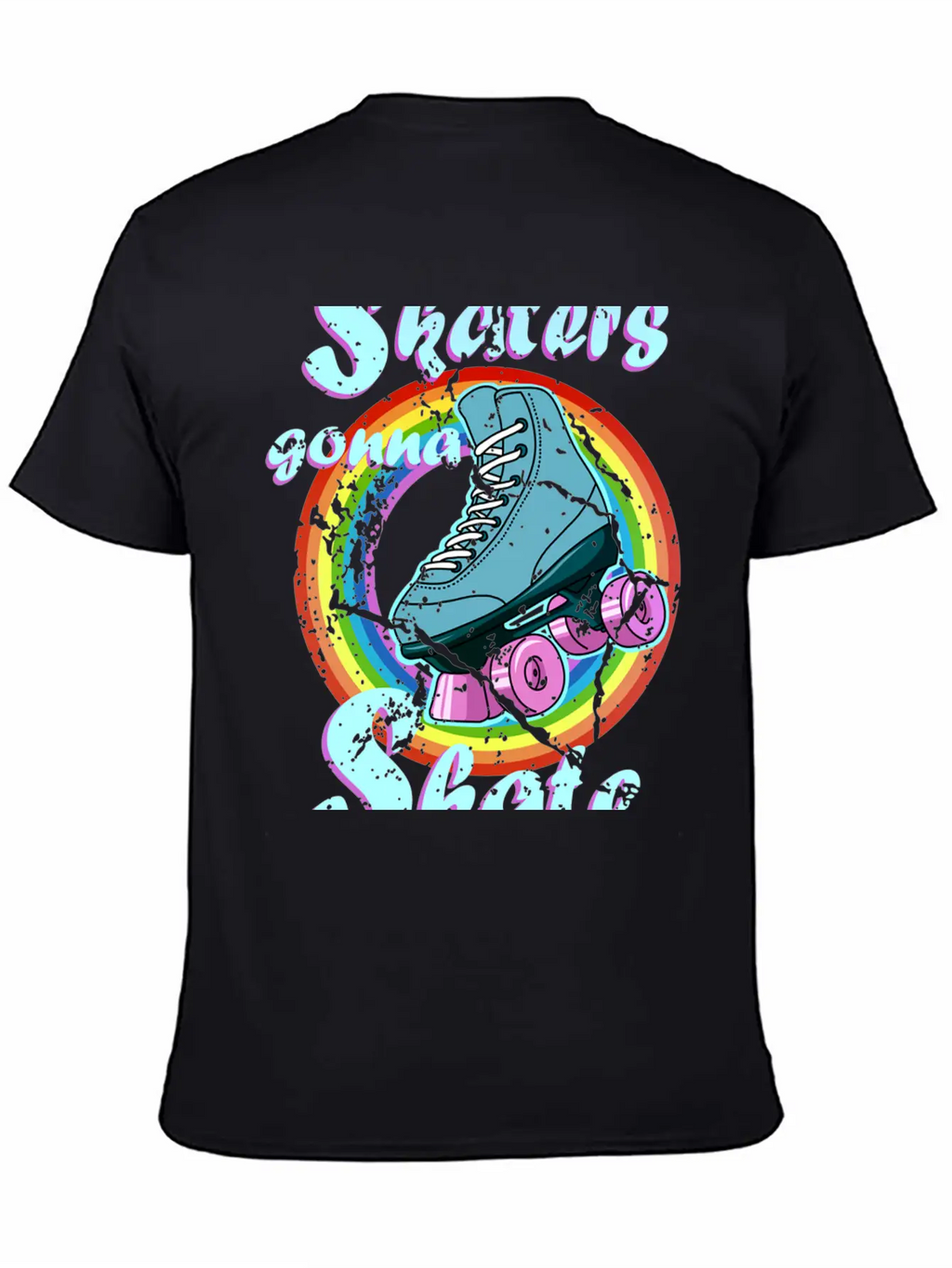 Roller Disco Skaters Gonna Skate Retro 70s 80s Ska Stylish Everyday T-Shirt – Unisex Basic Cotton Tee