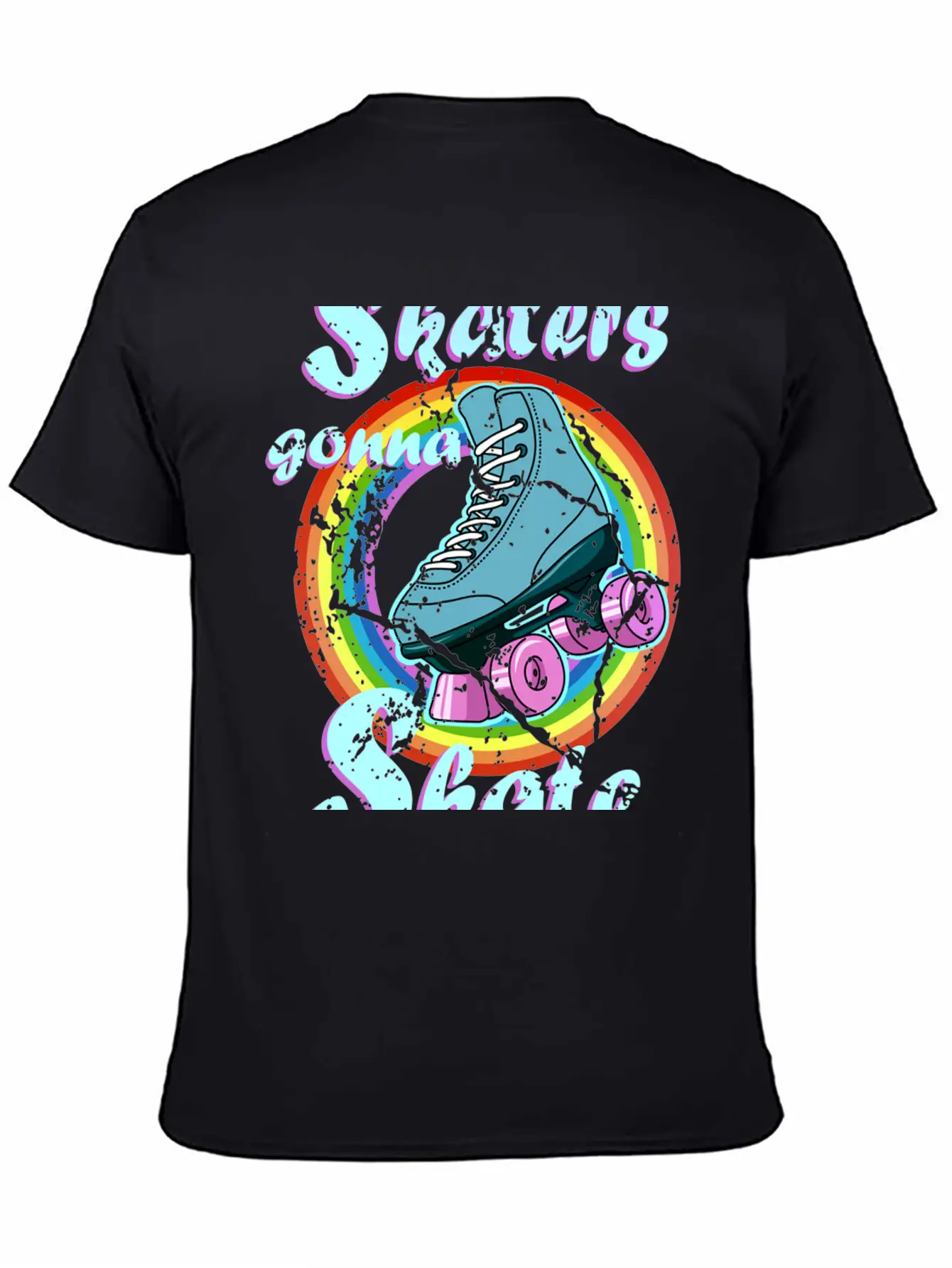 Roller Disco Skaters Gonna Skate Retro 70s 80s Ska Stylish Everyday T-Shirt – Unisex Basic Cotton Tee