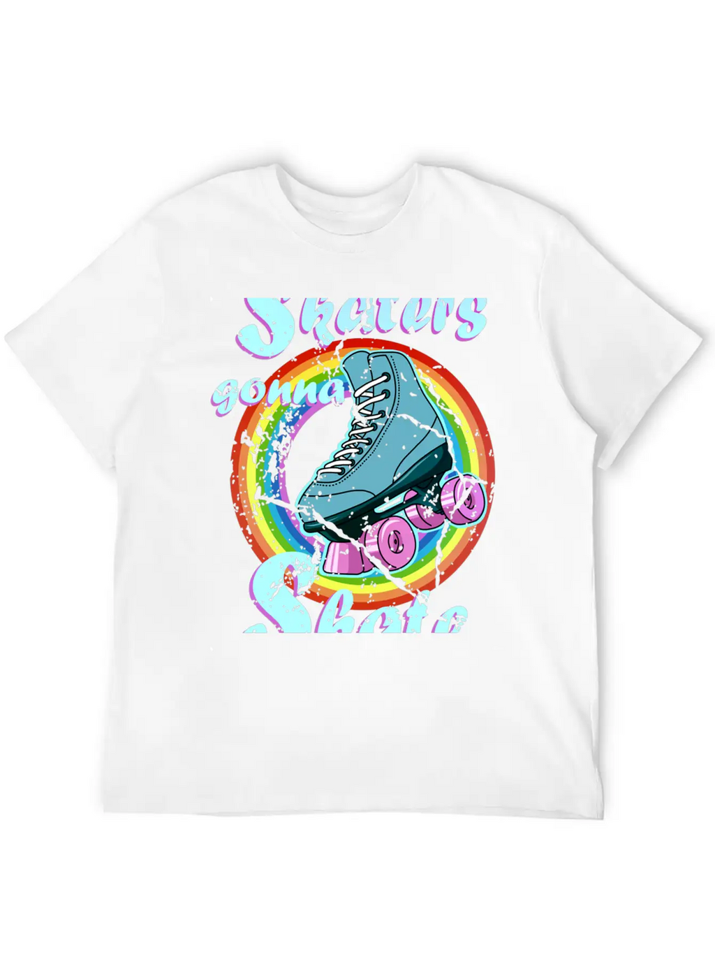 Roller Disco Skaters Gonna Skate Retro 70s 80s Ska Stylish Everyday T-Shirt – Unisex Basic Cotton Tee
