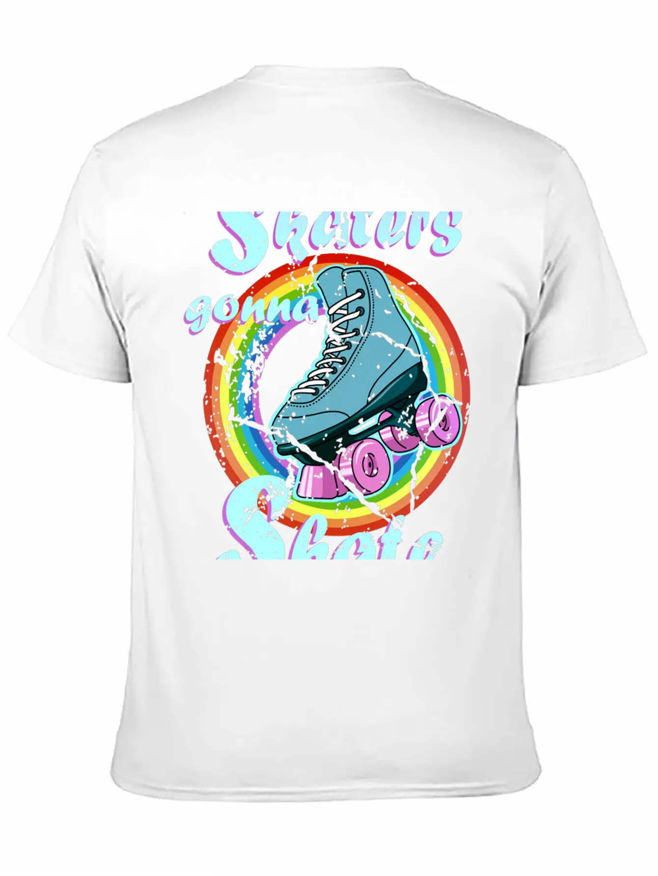 Roller Disco Skaters Gonna Skate Retro 70s 80s Ska Stylish Everyday T-Shirt – Unisex Basic Cotton Tee