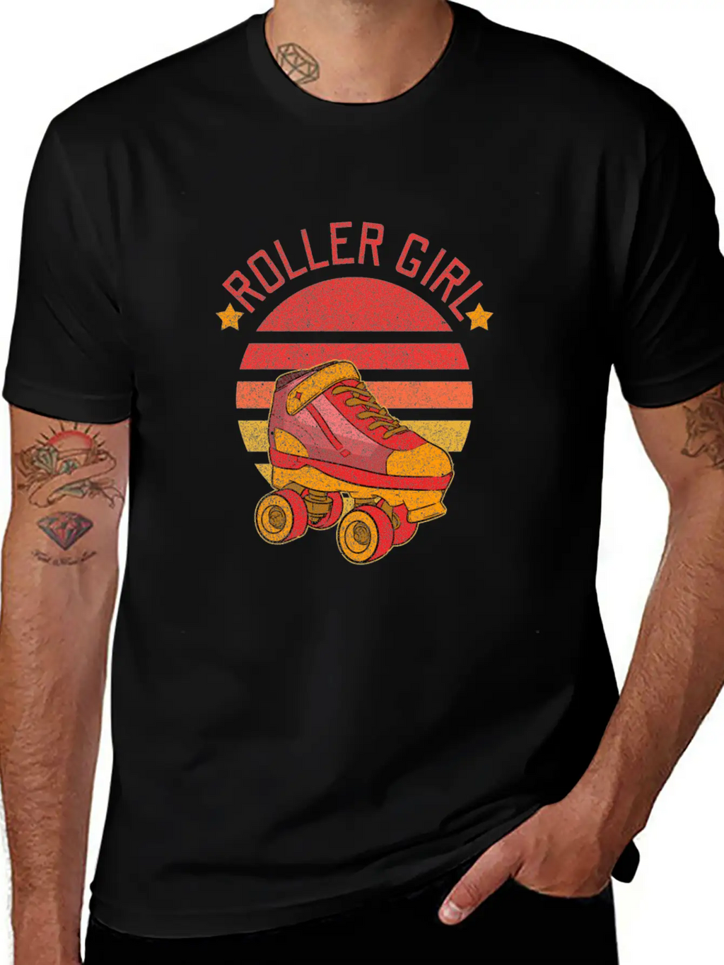 Roller Skater Disco Breathable Soft Cotton T-Shirt – Timeless Casual Look