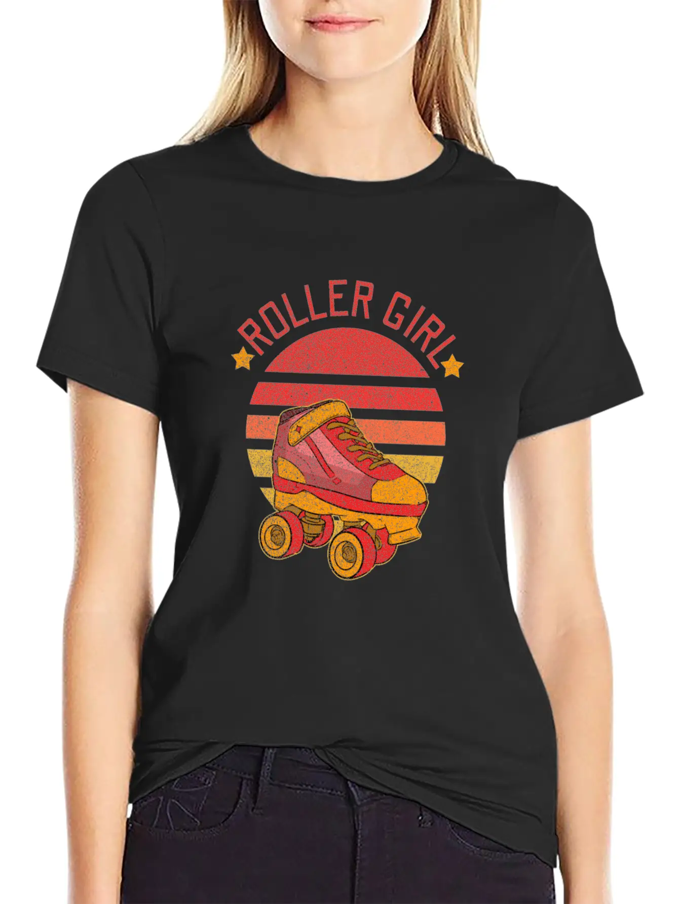 Roller Skater Disco Breathable Soft Cotton T-Shirt – Timeless Casual Look