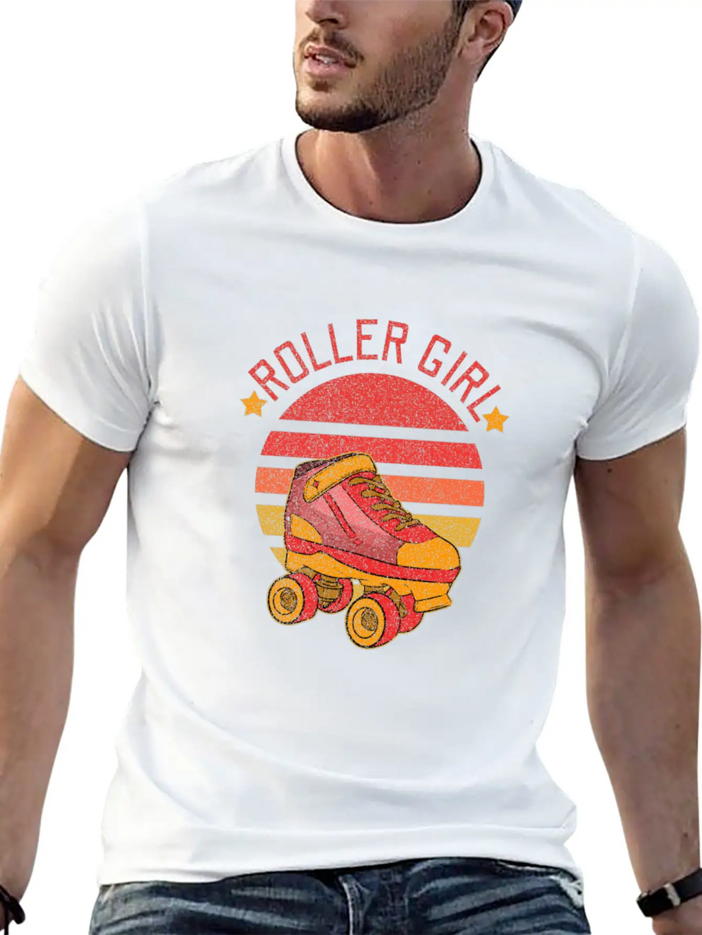 Roller Skater Disco Breathable Soft Cotton T-Shirt – Timeless Casual Look