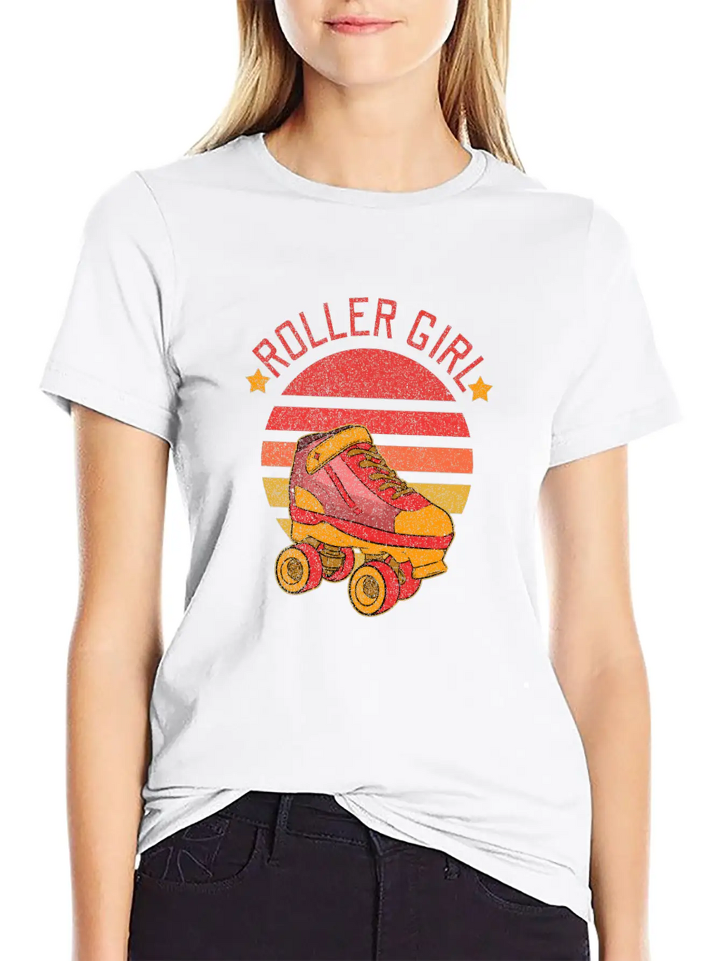 Roller Skater Disco Breathable Soft Cotton T-Shirt – Timeless Casual Look