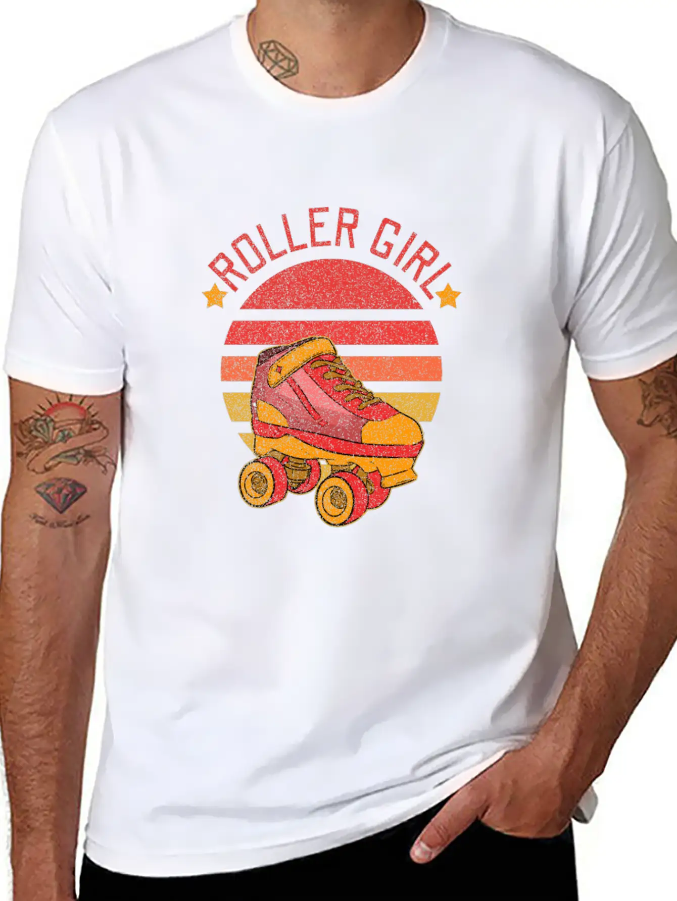Roller Skater Disco Breathable Soft Cotton T-Shirt – Timeless Casual Look