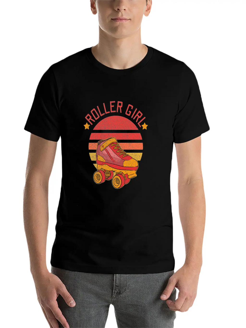 Roller Skater Disco Breathable Soft Cotton T-Shirt – Timeless Casual Look