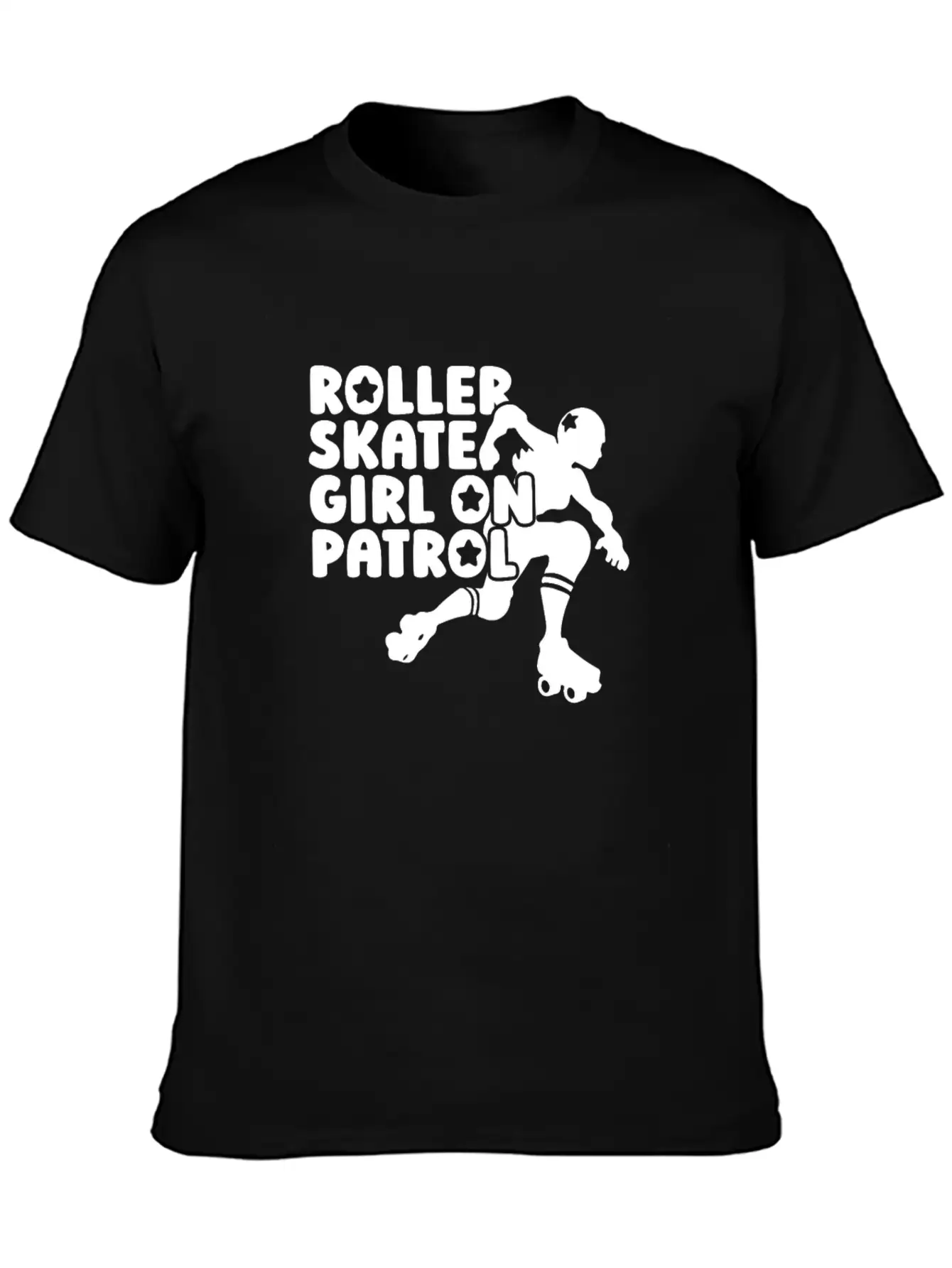 Roller Skating Skater Girl Breathable Soft Cotton T-Shirt – Timeless Casual Look
