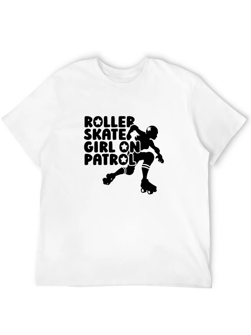 Roller Skating Skater Girl Breathable Soft Cotton T-Shirt – Timeless Casual Look