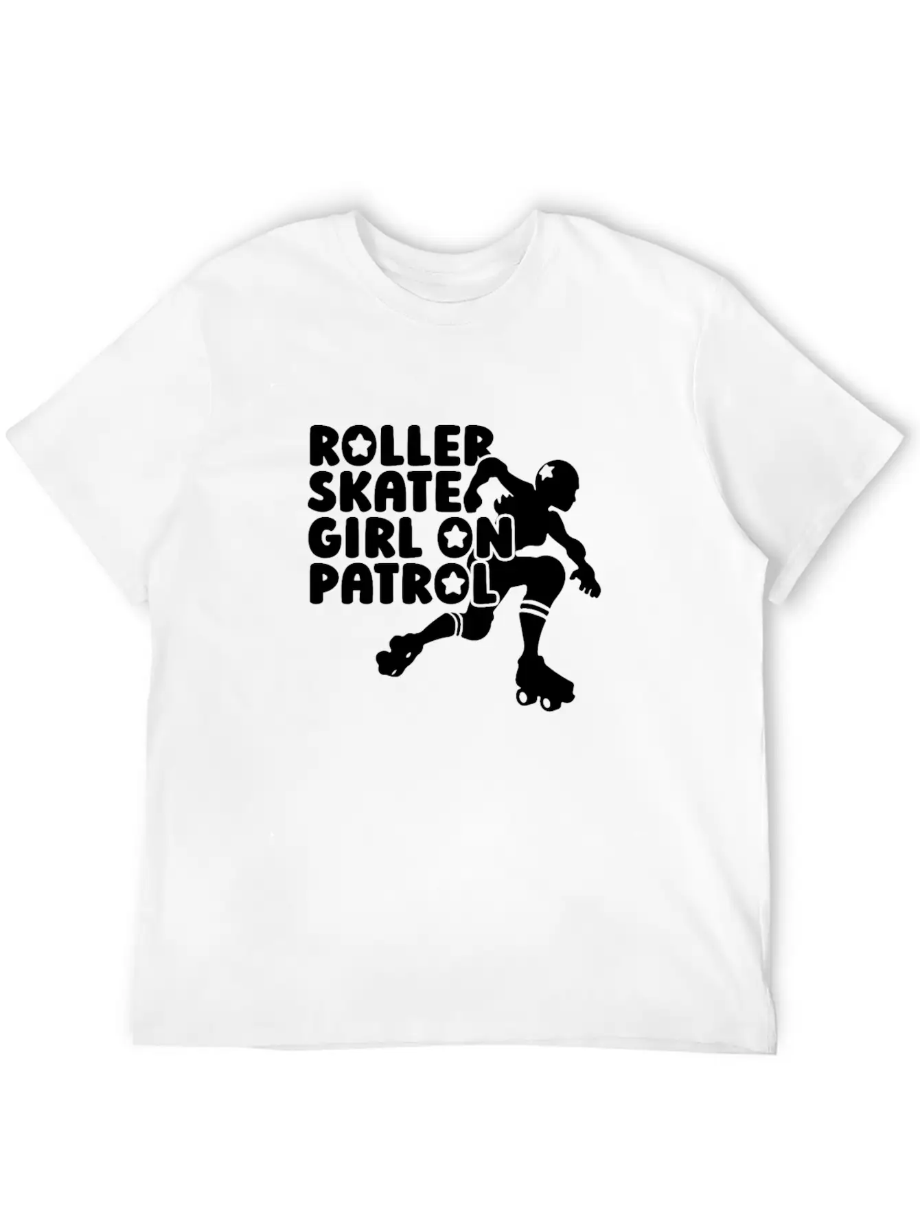 Roller Skating Skater Girl Breathable Soft Cotton T-Shirt – Timeless Casual Look