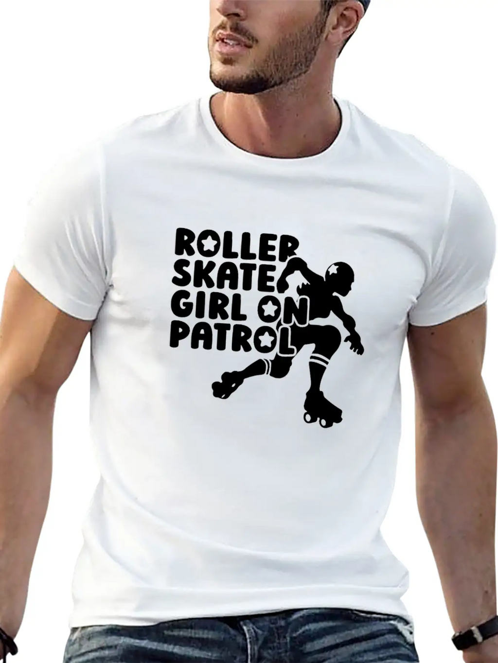 Roller Skating Skater Girl Breathable Soft Cotton T-Shirt – Timeless Casual Look