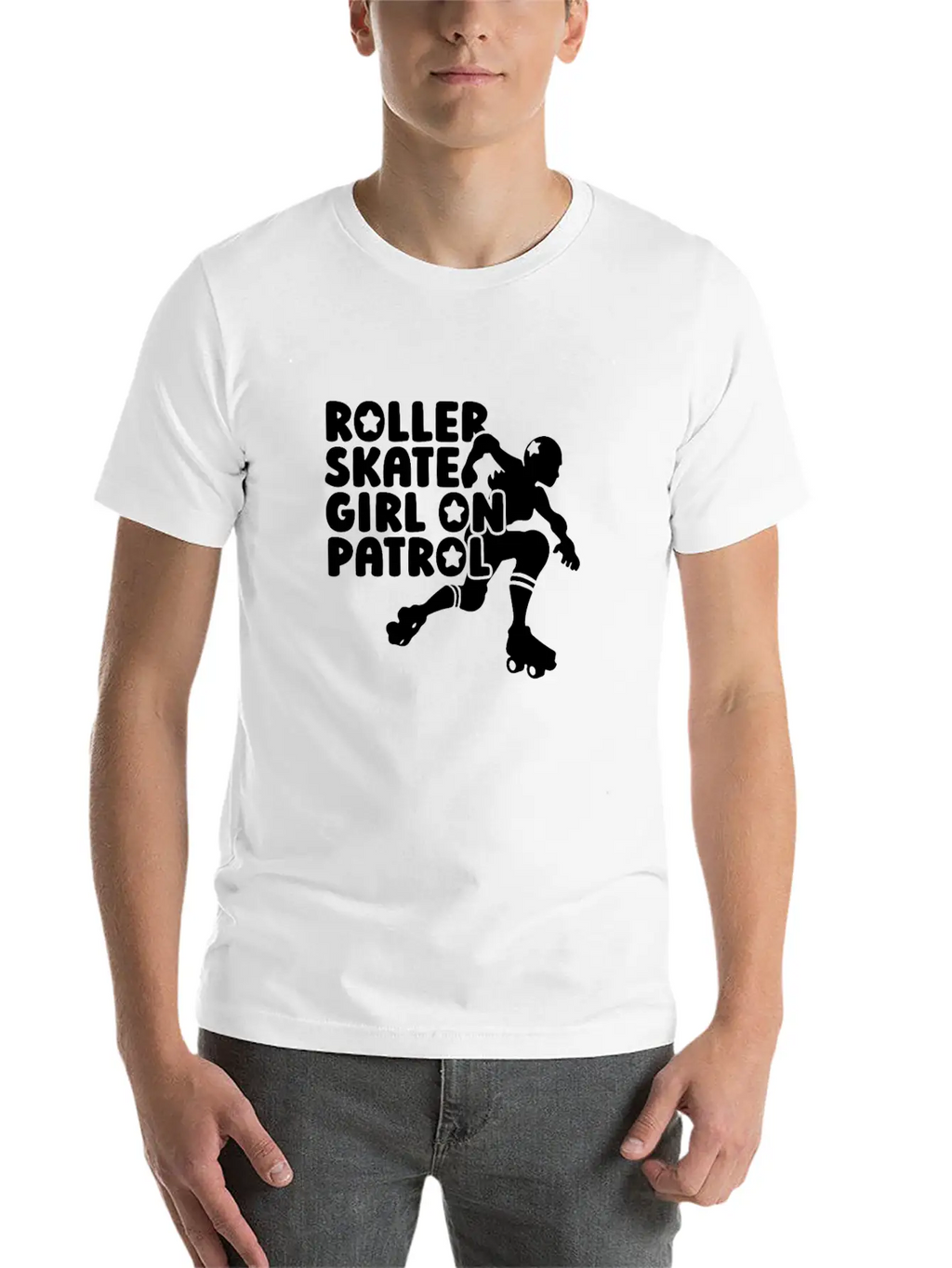 Roller Skating Skater Girl Breathable Soft Cotton T-Shirt – Timeless Casual Look