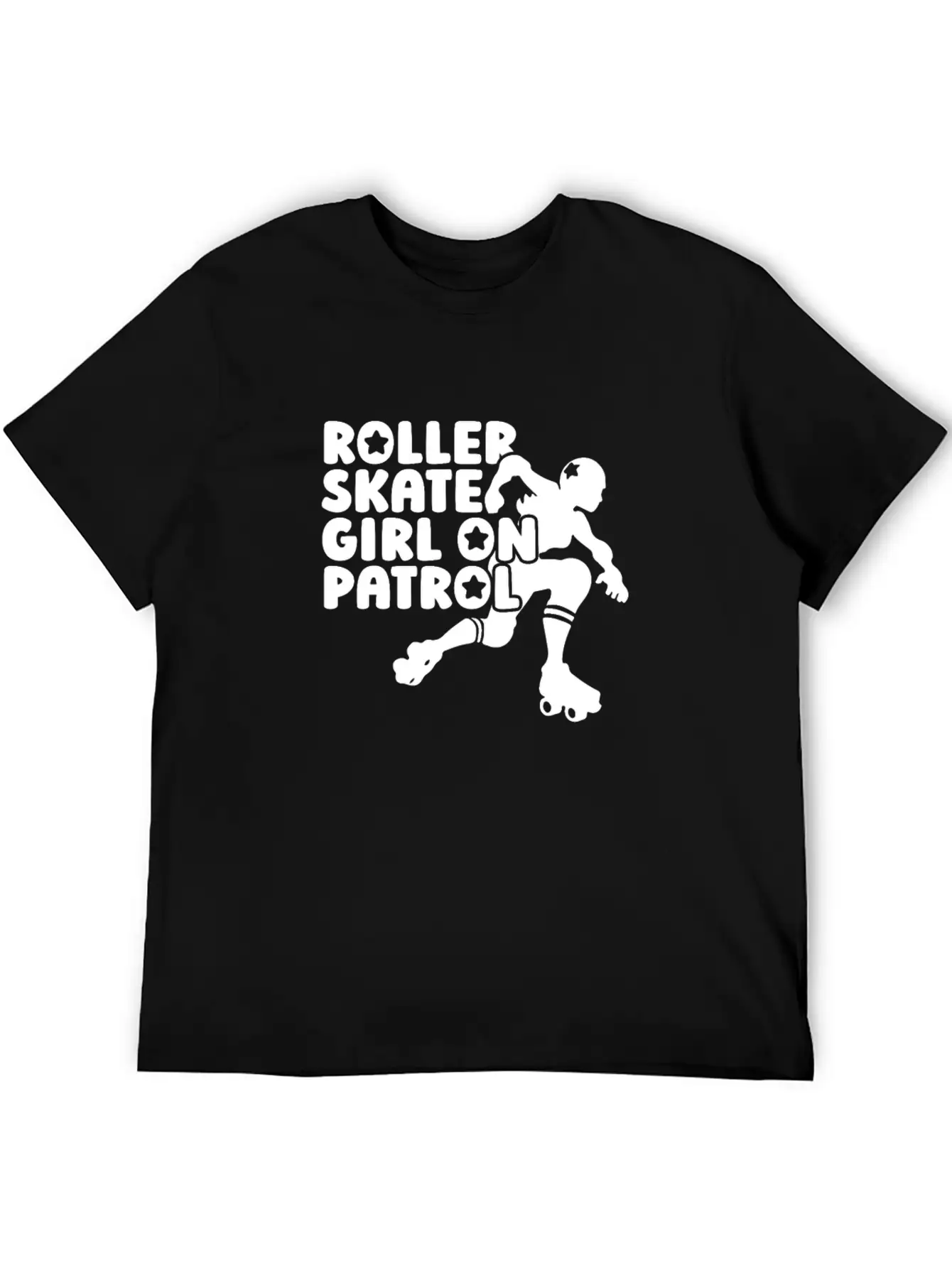 Roller Skating Skater Girl Breathable Soft Cotton T-Shirt – Timeless Casual Look