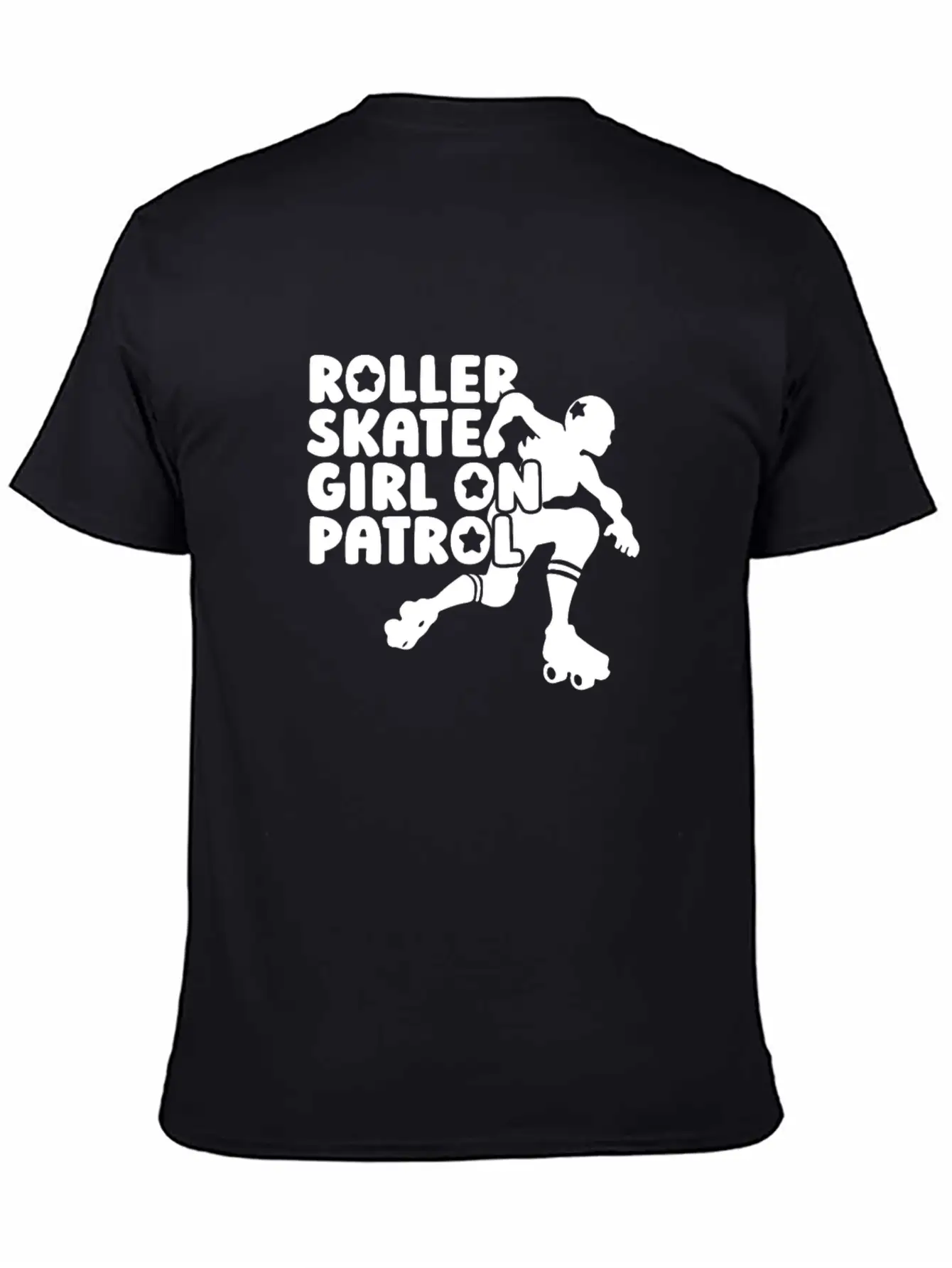 Roller Skating Skater Girl Breathable Soft Cotton T-Shirt – Timeless Casual Look