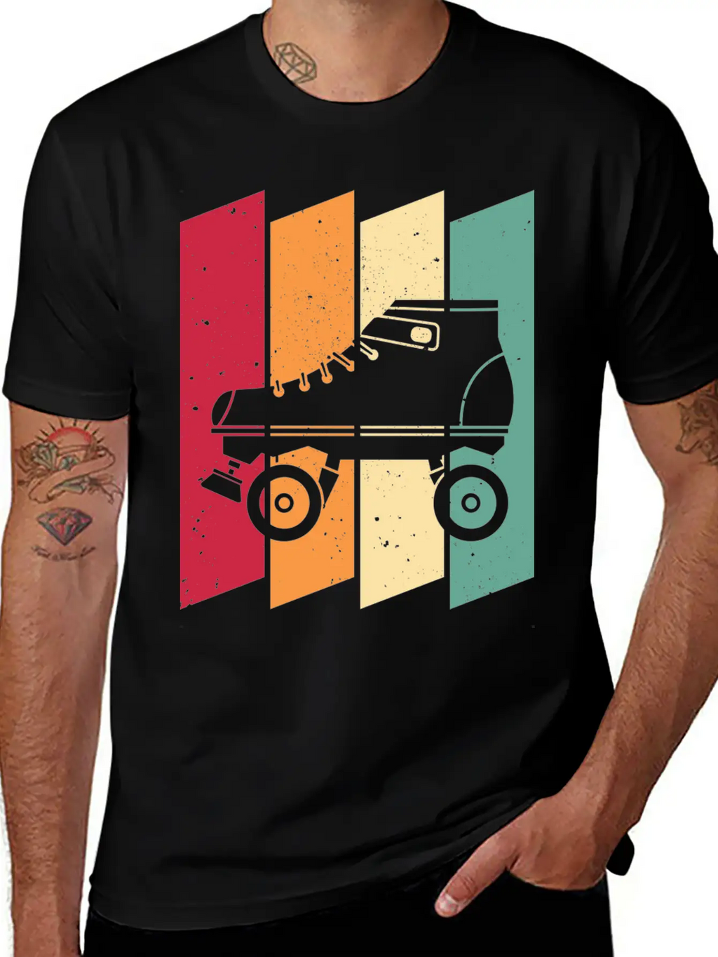 Roller Skating Skater Girl Unisex Casual T-Shirt – Clean Design For Daily Comfort