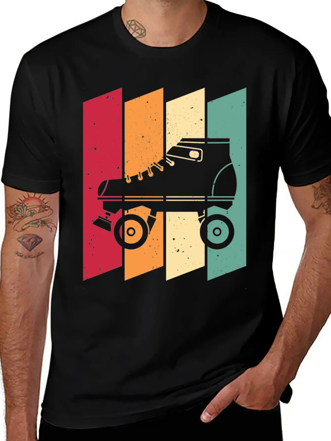 Roller Skating Skater Girl Unisex Casual T-Shirt – Clean Design For Daily Comfort