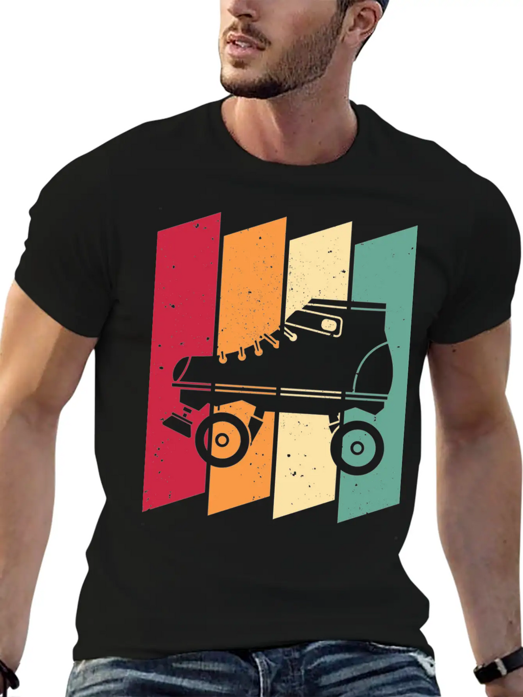 Roller Skating Skater Girl Unisex Casual T-Shirt – Clean Design For Daily Comfort