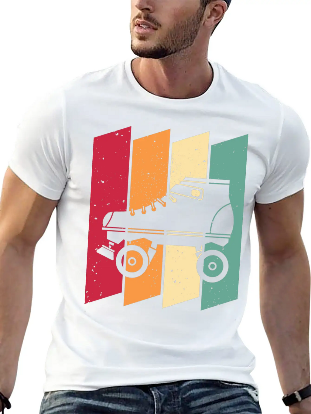 Roller Skating Skater Girl Unisex Casual T-Shirt – Clean Design For Daily Comfort