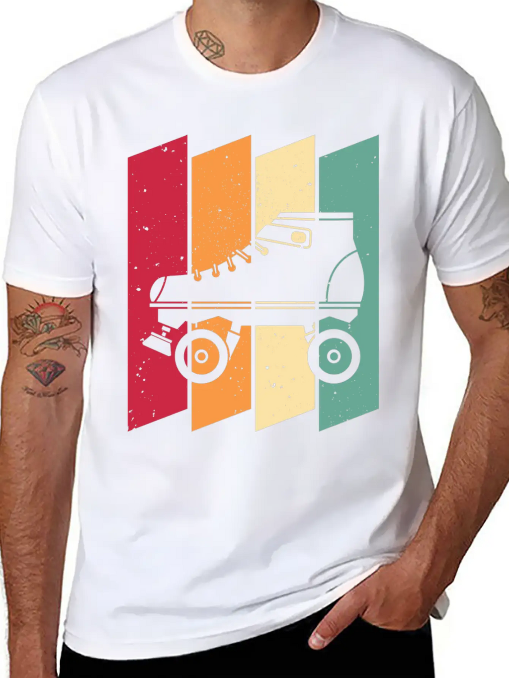 Roller Skating Skater Girl Unisex Casual T-Shirt – Clean Design For Daily Comfort