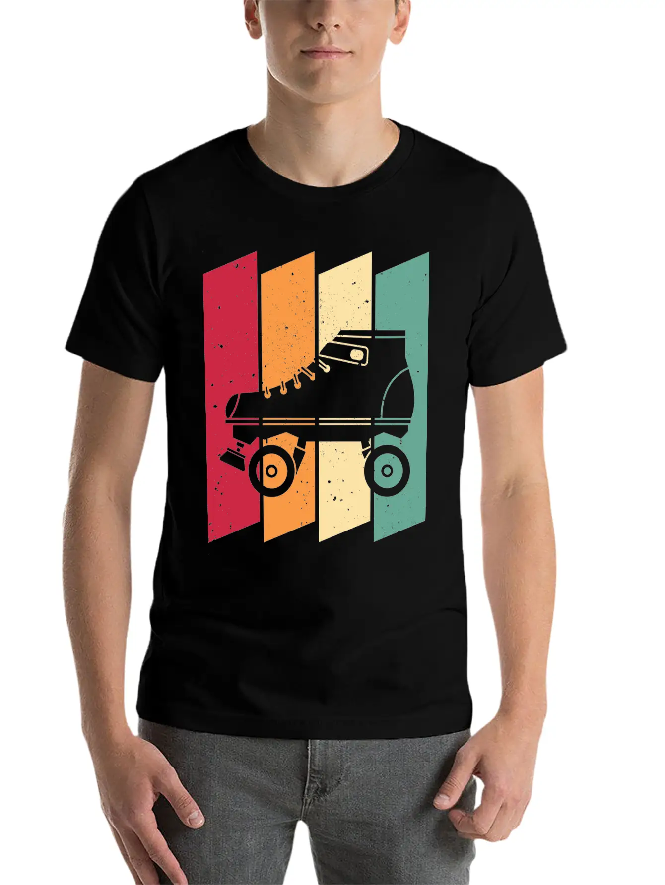 Roller Skating Skater Girl Unisex Casual T-Shirt – Clean Design For Daily Comfort