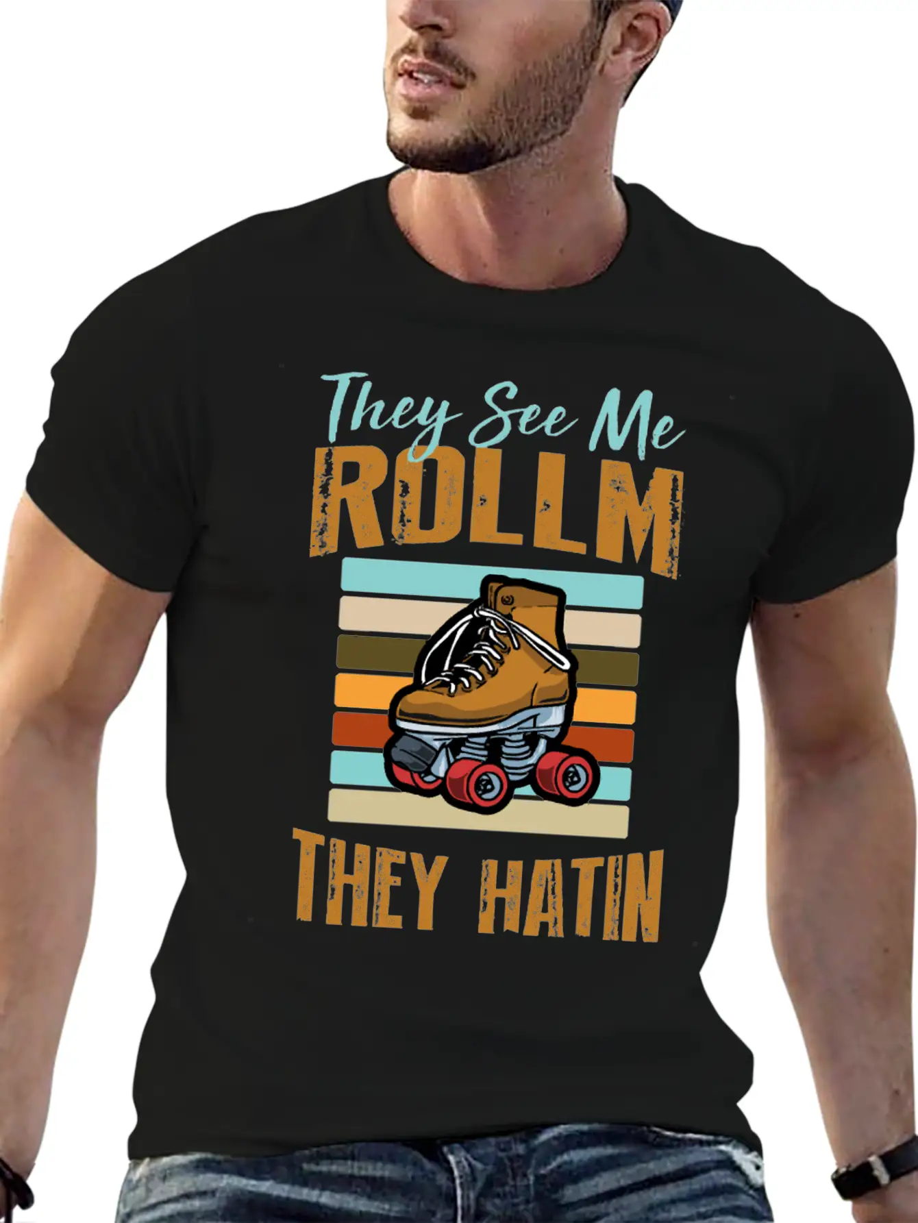 Rollin Hatin Funny Golfers Classic Cotton Tee – Unisex Comfort For Any Season