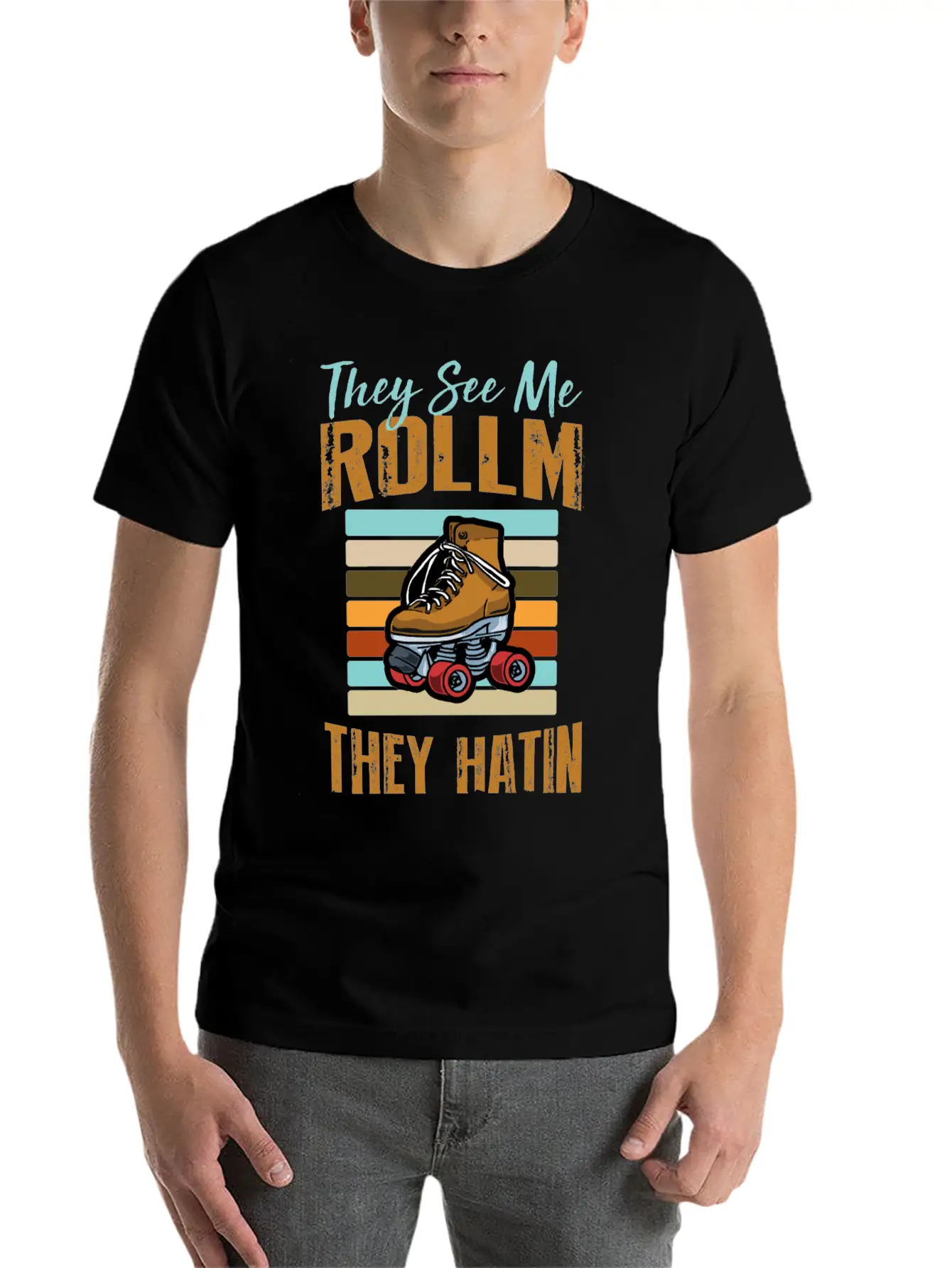 Rollin Hatin Funny Golfers Classic Cotton Tee – Unisex Comfort For Any Season