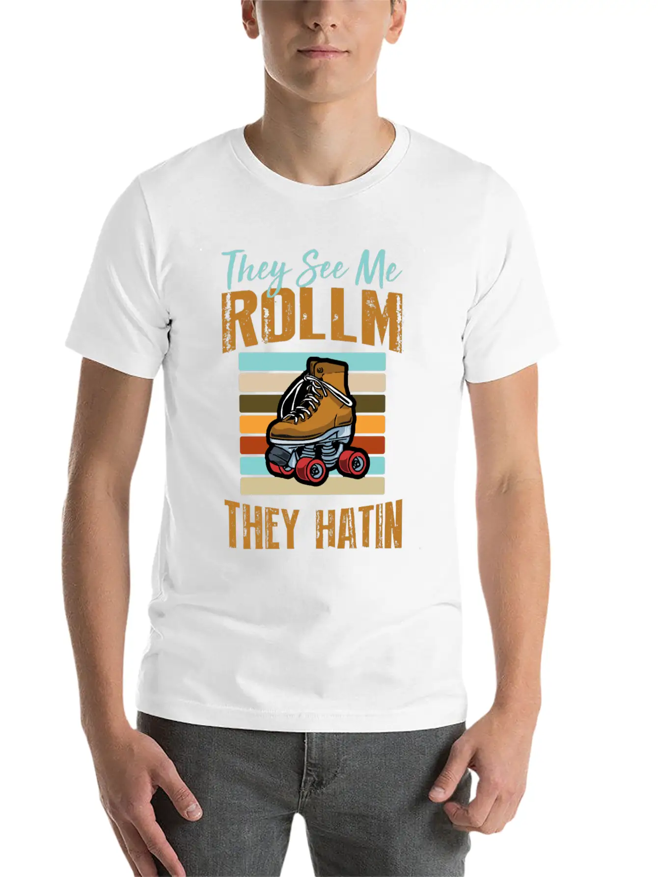 Rollin Hatin Funny Golfers Classic Cotton Tee – Unisex Comfort For Any Season