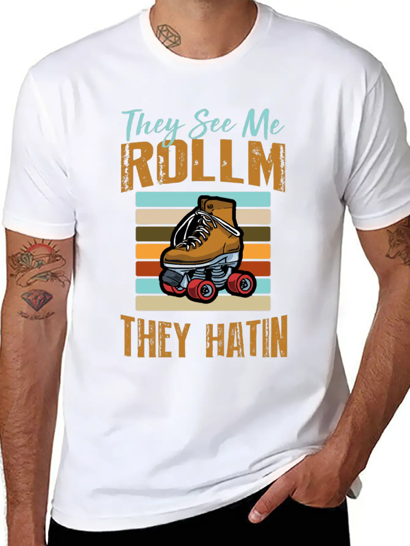 Rollin Hatin Funny Golfers Classic Cotton Tee – Unisex Comfort For Any Season