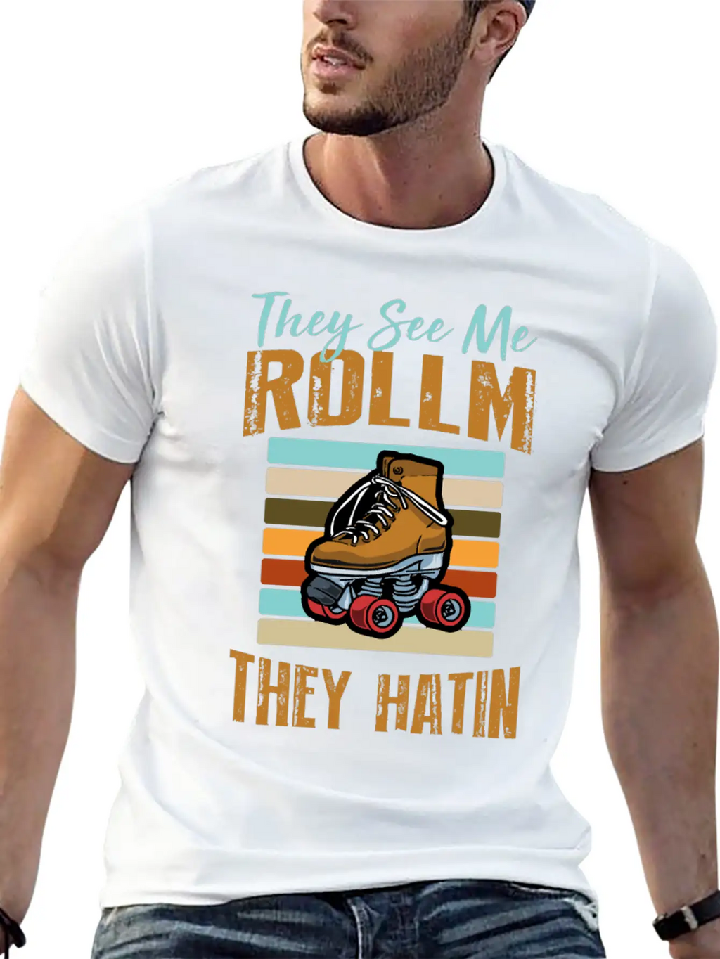 Rollin Hatin Funny Golfers Classic Cotton Tee – Unisex Comfort For Any Season