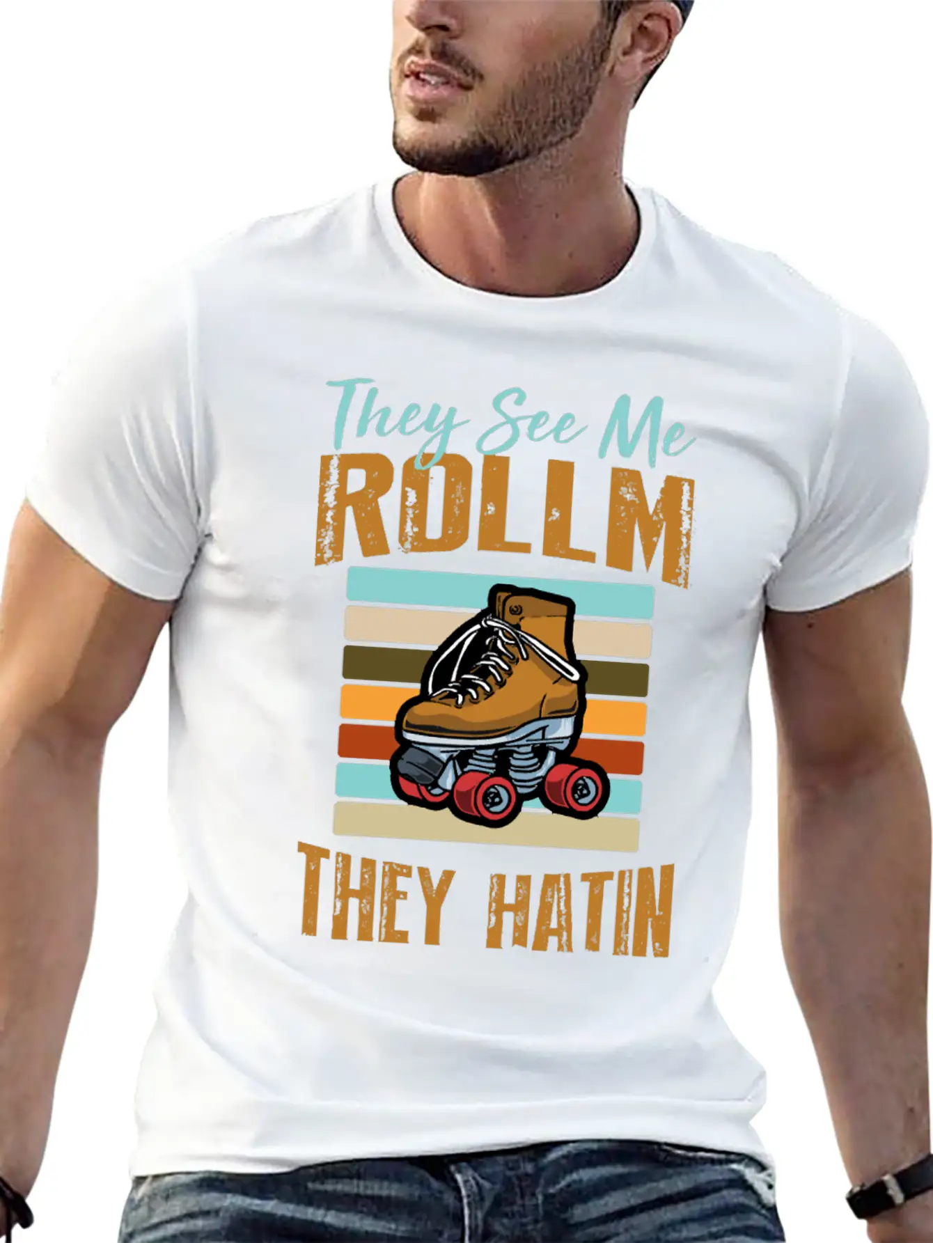 Rollin Hatin Funny Golfers Classic Cotton Tee – Unisex Comfort For Any Season