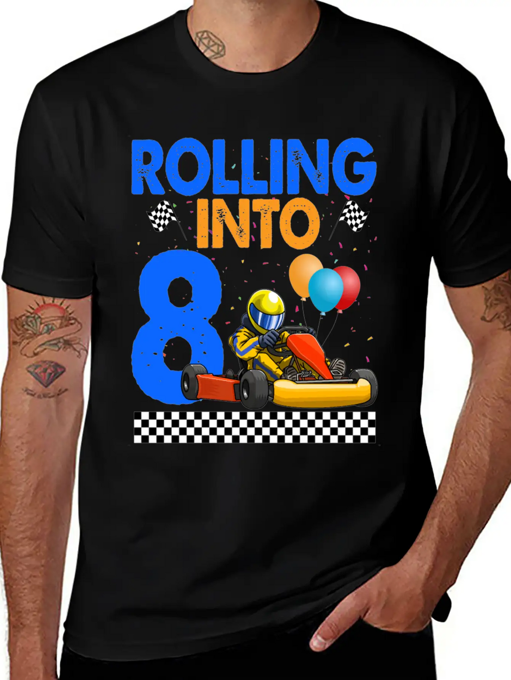 Rolling Into 8 Kart Racer Essential Cotton Tee For Daily Outfits – Unisex Style
