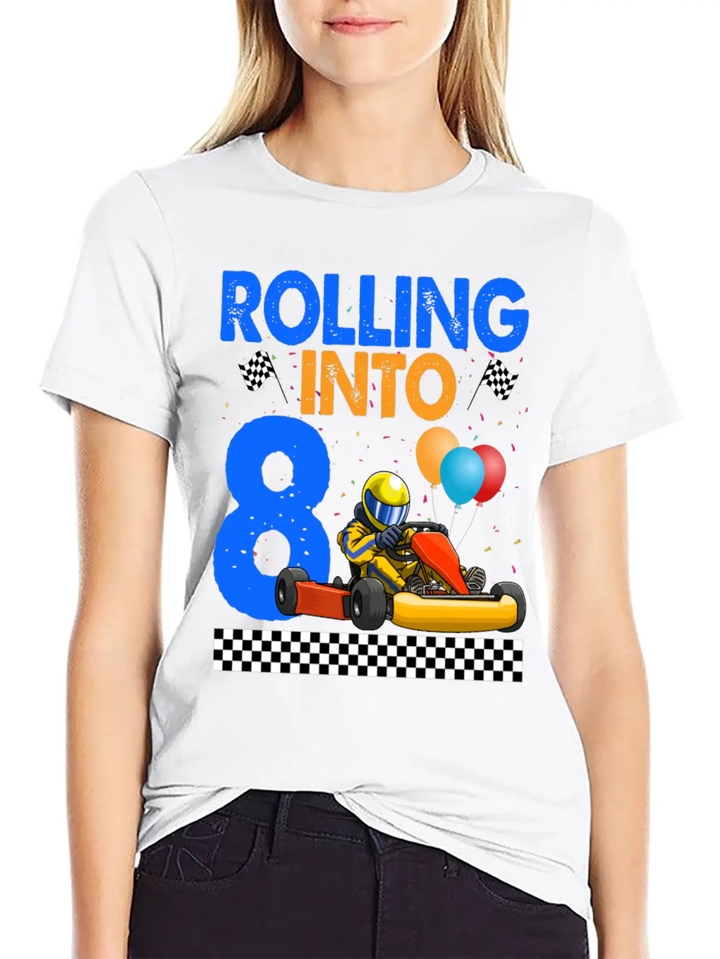 Rolling Into 8 Kart Racer Essential Cotton Tee For Daily Outfits – Unisex Style